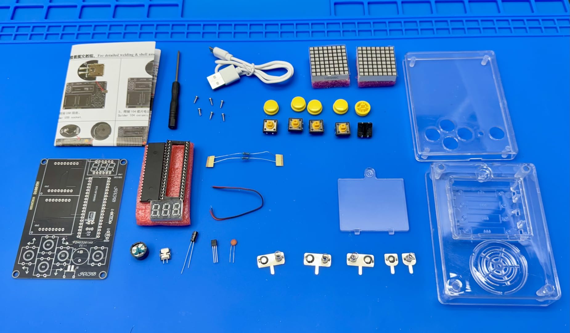 PEMENOL 7-in-1 Game Soldering Project Kit, Beginner DIY Retro Handheld Game Console Electronics Projects, Adjustable Difficulty Levels and Pause Feature, for STEM Learning Classroom Practice Teens customer photo 2
