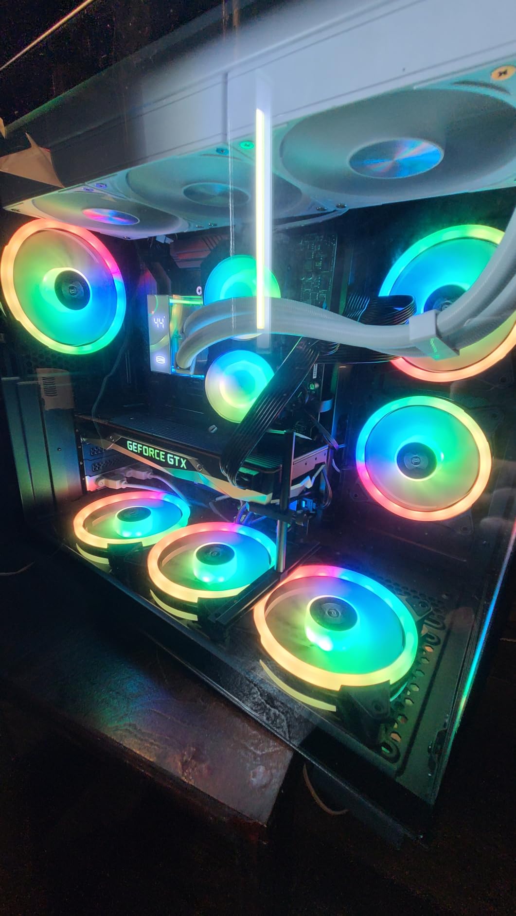 X5 Memory RAM Cooling Fans, 5V/3Pin ARGB Light Effect RAM Cooler with Dual 60mm PWM Fans customer photo 2