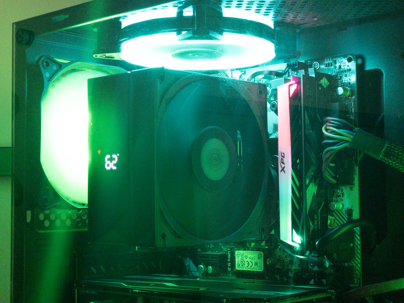 PCCOOLER CPU Air Cooler with Digital Display, Non-RGB Version, 4 Heat Pipes, High-Performance Quiet Tower Cooler, LGA 115X/1200/1700/1851, AM4/AM5 (CPS RT400 Digital BK) customer photo 1