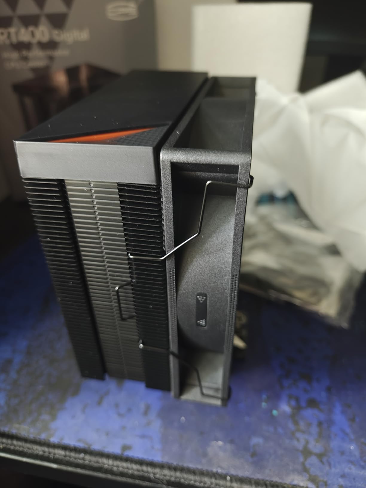 PCCOOLER CPU Air Cooler with Digital Display, Non-RGB Version, 4 Heat Pipes, High-Performance Quiet Tower Cooler, LGA 115X/1200/1700/1851, AM4/AM5 (CPS RT400 Digital BK) customer photo 2