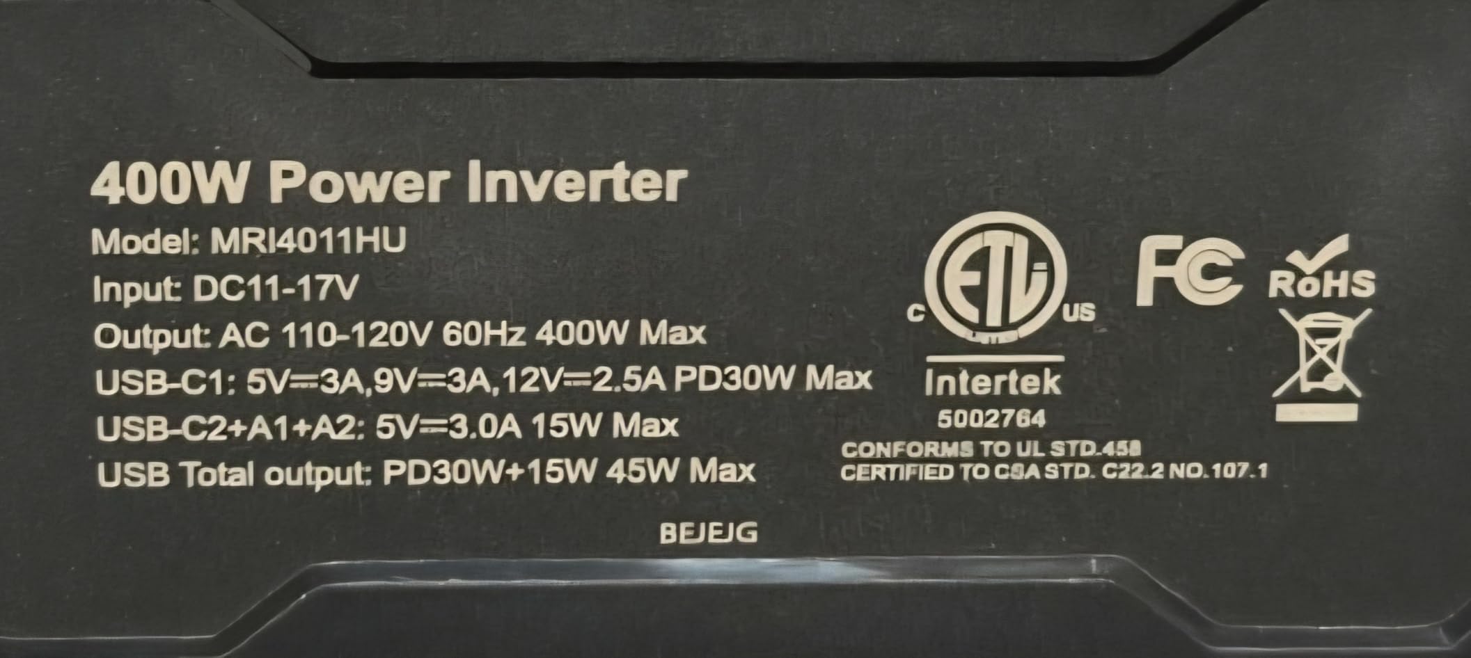 400W Car Power Inverter DC 12V to 110V AC Inverter with PD 30W/15W USB C+2*USB A Ports & 2 AC Outlets, Car Plug Adapter Outlet for Laptop/Phone/Road Trip customer photo 1