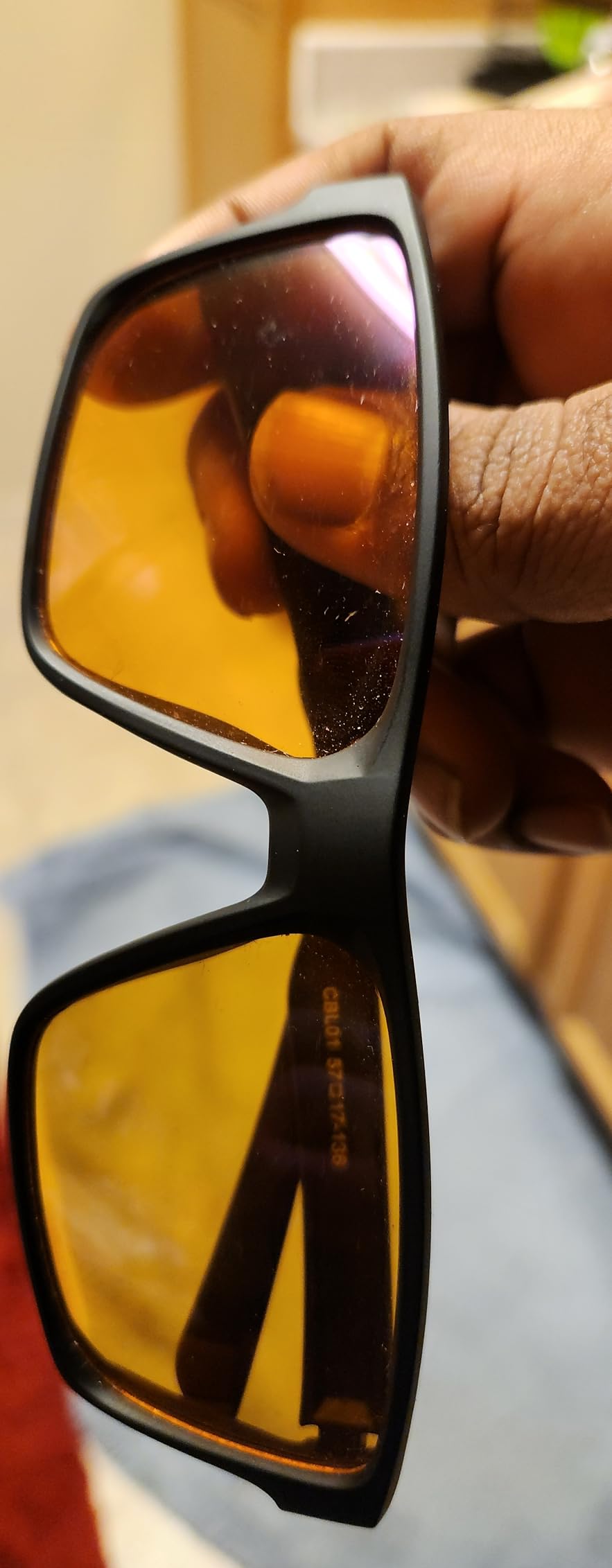 Blue Light Gaming Glasses for Men & Women, Anti Harmful Blue Light for Computer & Gaming, Amber Lenses Anti Eyestrain customer photo 2