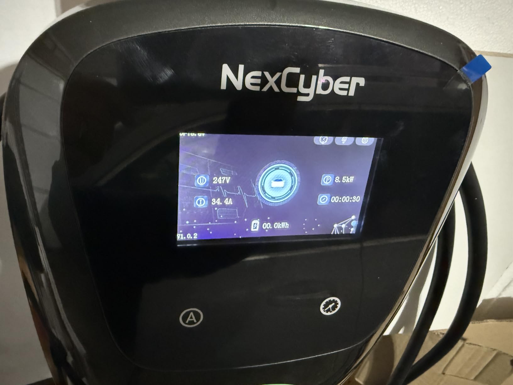[ETL/Energy Star Certified]NexCyber Level 2 Electric Vehicle (EV) Charger, 48 amp/11.5kW EVSE w/ J1772 Connector, 240v Electric Car Charger, Hardwire Version & APP Start/Plug and Play for Home Level 2 customer photo 1