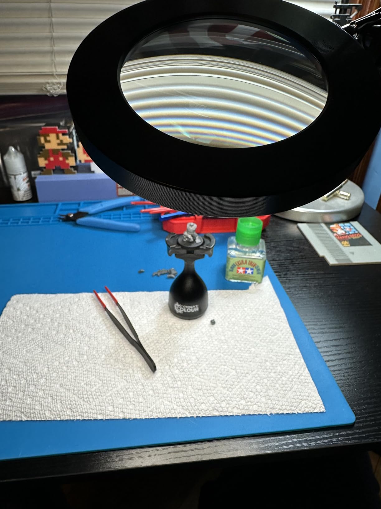 Kaisi Extra Large Soldering Mat, 27.6''x15.7'' Oversized 932°F Heat Resistant Silicone Solder Mat, Large Repair Workbench Pad for Electronics Phone Watch Laptop Repair, BGA Soldering Iron - Blue customer photo 1