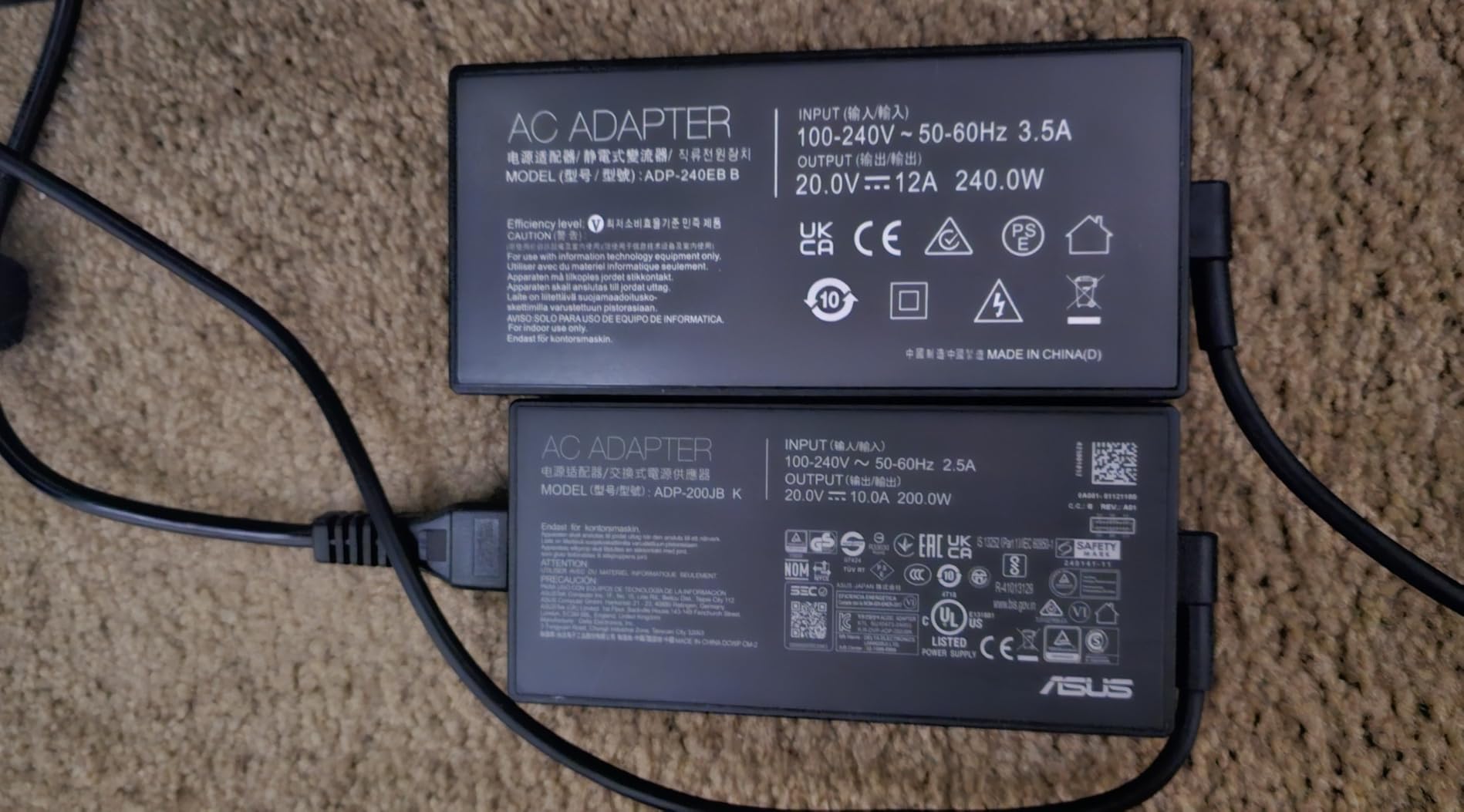 240W Charger Compatible with Asus ROG Zephyrus G16 G14 GU605 GA605 GA403 TUF Gaming A18 A16 A14 FA608 FA401 FA808 ProArt P16 PX13 H7606 HN7306 V16 V3607 Flow Z13 GZ302EA Laptop Adapter customer photo 1