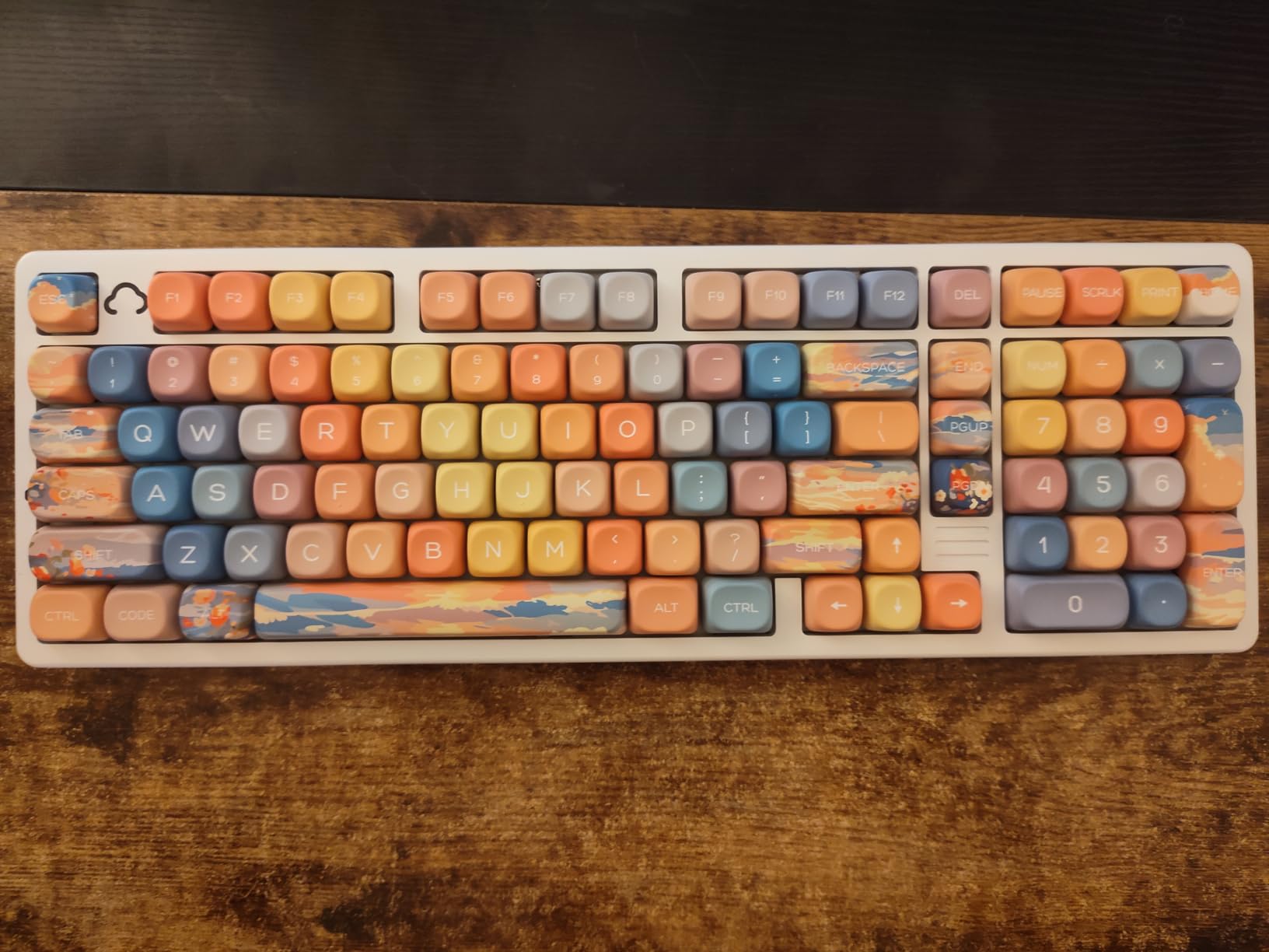 dagaladoo Matcha Green Frog Cute Keycap Set, PBT Custom Keyboard caps 60% 75% 100%, dye Sublimation, MOA Profile keycaps for Mechanical Keyboard, Compatible with ANSI/ISO, TKL, Full-Sized Layout customer photo 2