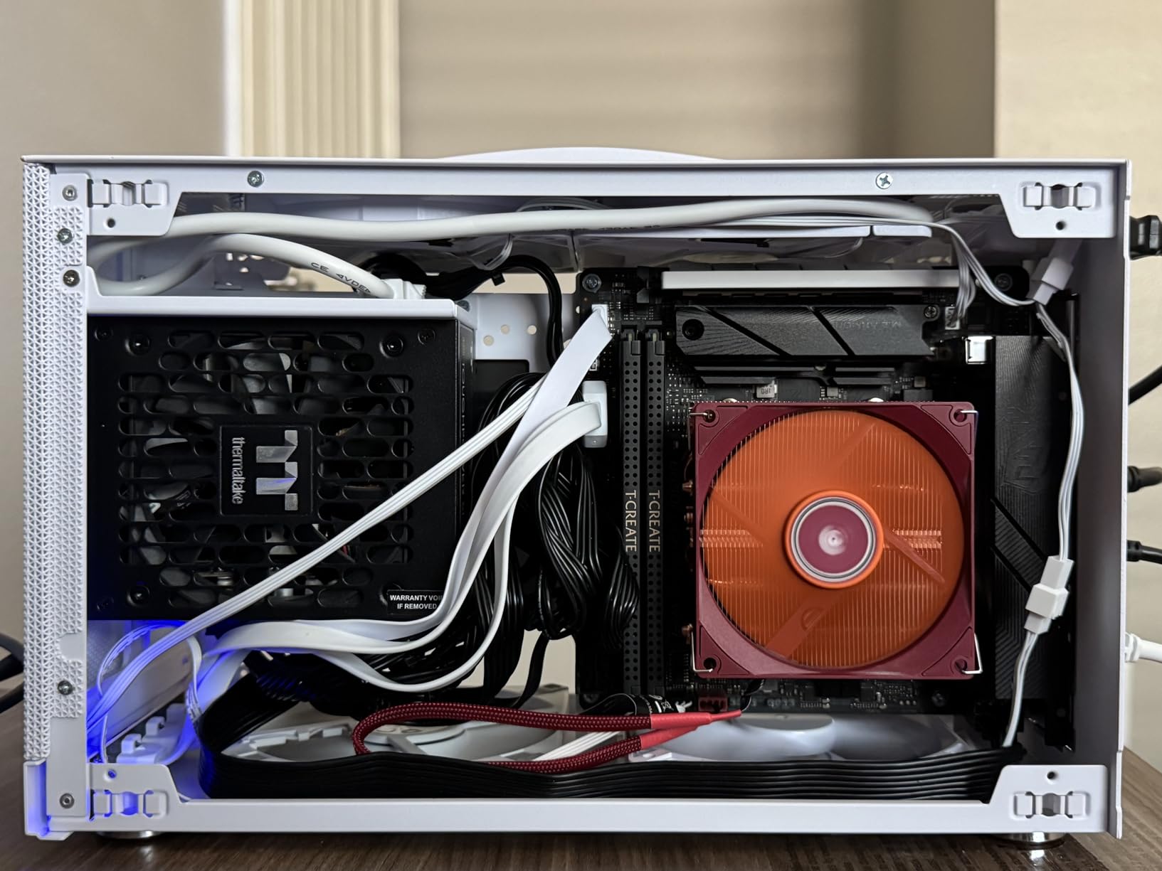PCCOOLER CPS K101 Mini ITX PC Case, Mesh High Airflow SFF Chassis, Fits 340mm GPU, 3X 12015 Slim Fan Support, Ergonomic Handle, Tool-Free Side Panels, USB 3.0 & Type-C(Pcie Riser Cable Not Included) customer photo 1