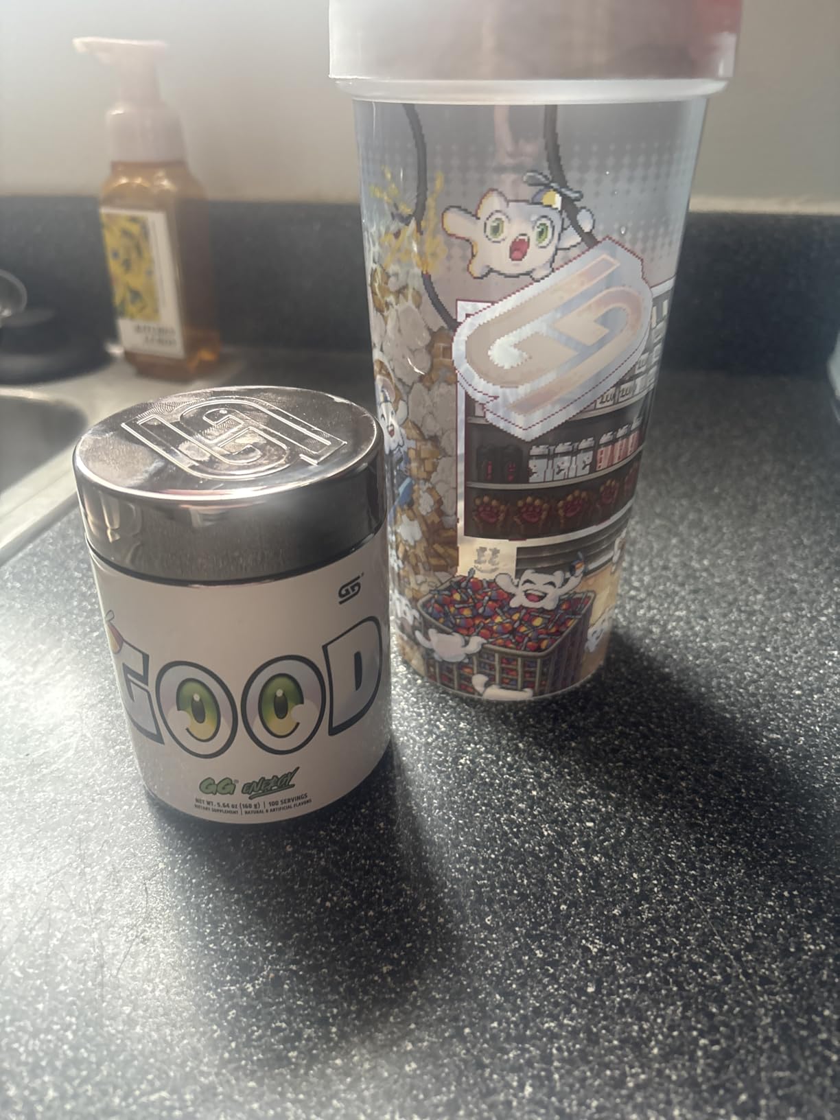 GG Energy - Good by SMii7Y (100 Servings) - Keto Friendly Gaming Energy and Nootropic Blend, Sugar Free + Organic Caffeine + Vitamins + Immune Support, Powder Drink customer photo 1