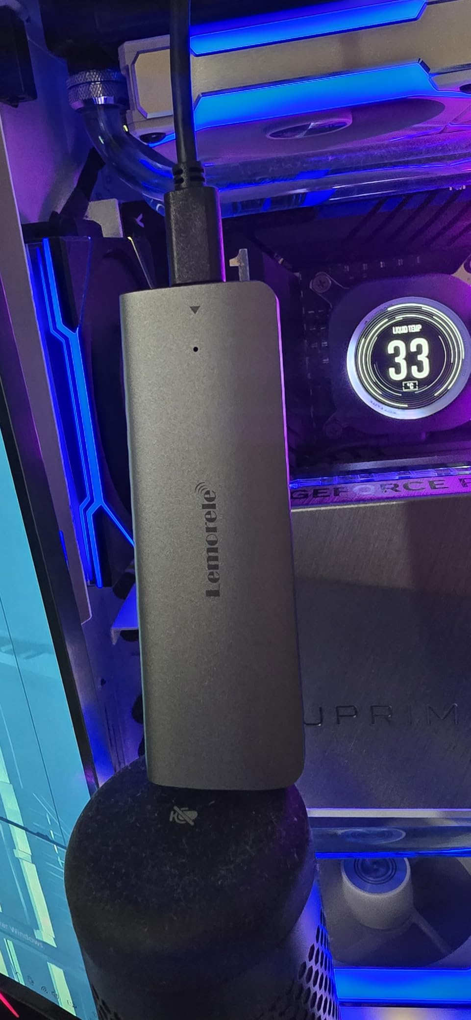 Aluminum M.2 NVMe Enclosure,USB 3.2 Gen2 10Gbps Tool-Free ,SSD Enclosure for NVMe PCIe M-Key,Nvme USB Adapter Support UASP Trim for 2280 2260 2242 2230 customer photo 1