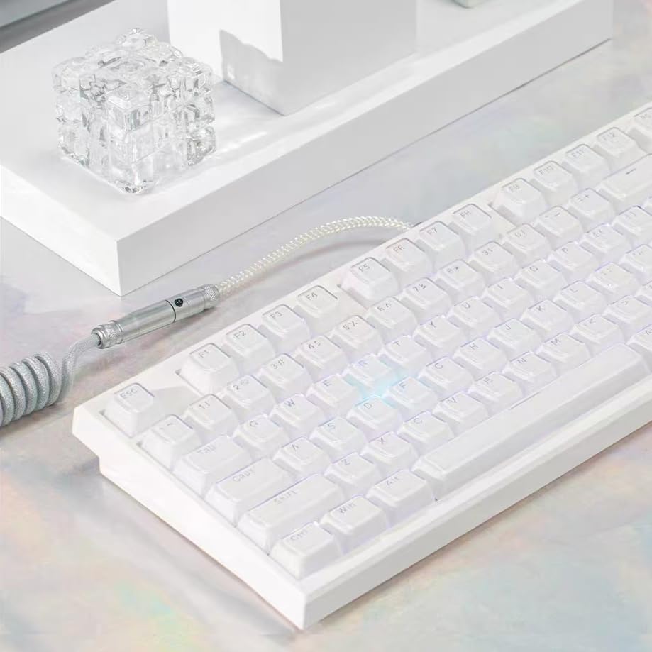 GMK108 Barebones Mechanical Keyboard Kit, VIA Programmable Gasket Mounted BT5.0/2.4GHz/Type-C Tri-Mode Wired Hot-Swap RGB Backlit Full Size Custom PCB DIY Mechanical Keyboard Kit customer photo 1