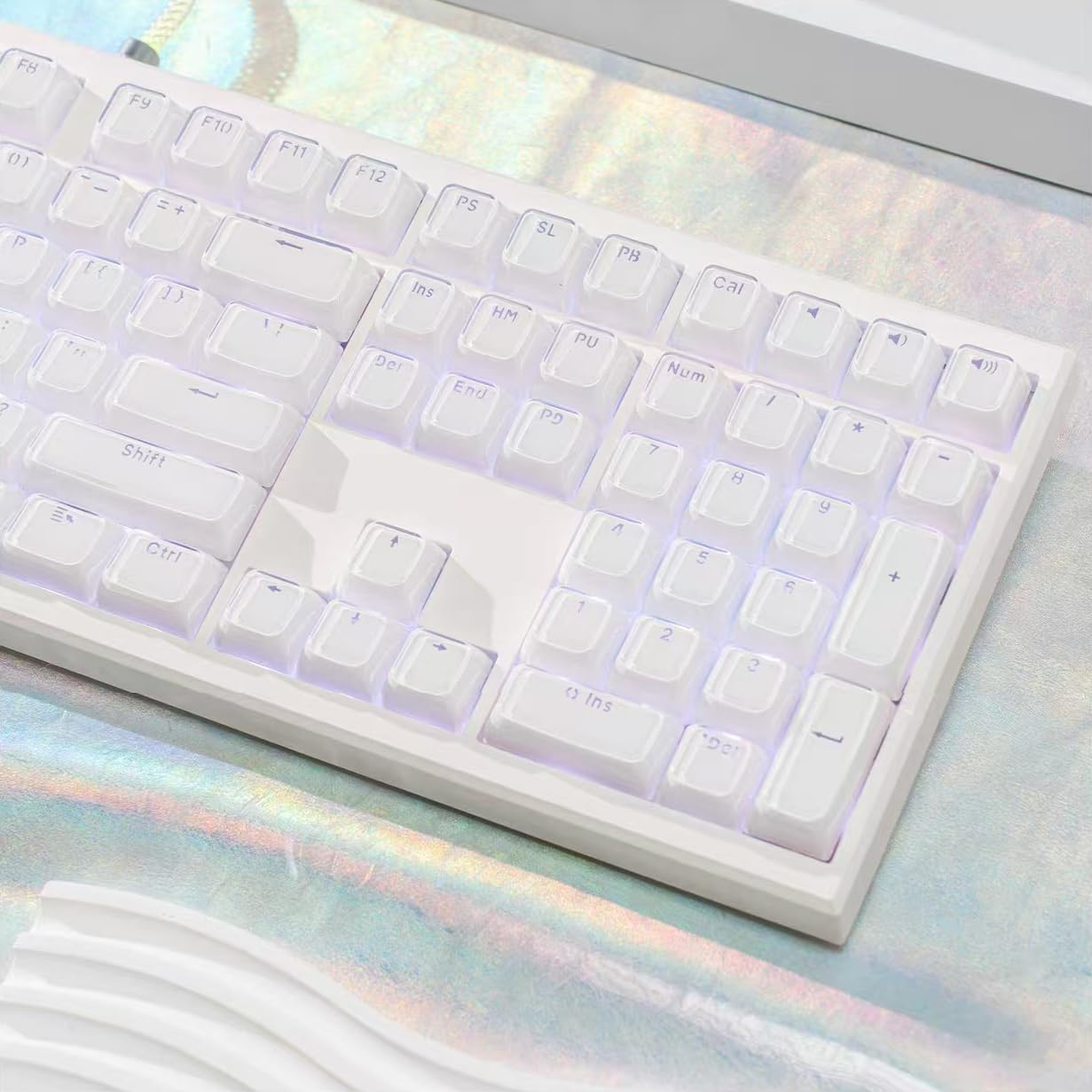 GMK108 Barebones Mechanical Keyboard Kit, VIA Programmable Gasket Mounted BT5.0/2.4GHz/Type-C Tri-Mode Wired Hot-Swap RGB Backlit Full Size Custom PCB DIY Mechanical Keyboard Kit customer photo 2