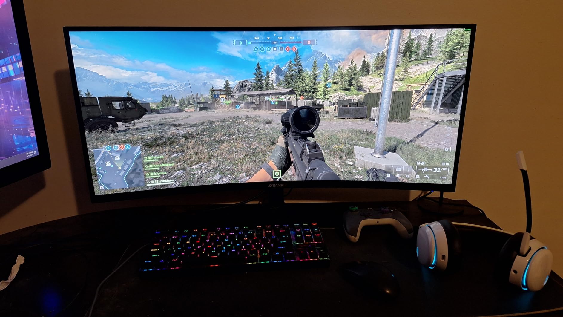 SANSUI 24 Inch Curved 160Hz Gaming Monitor,1500R Curved Gaming Monitor FHD 1080P Computer Monitor,MPRT 1ms Fast VA Display,Freesync,HDR,3000:1, HDMI2.0,DP1.4, VESA Support(ES-G24C1L HDMI Cable Incl.) customer photo 1