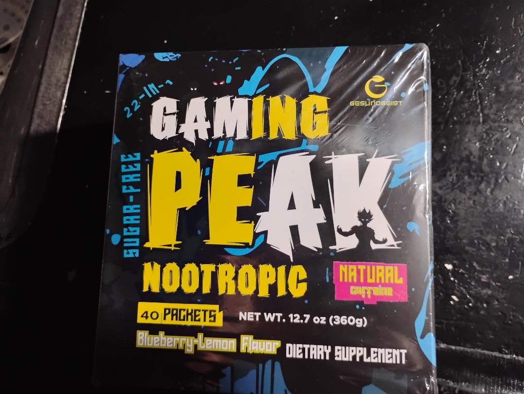 Energy Drink Powder - Gaming Focus Formula with Nootropics & Natural Caffeine - for Attention, Accuracy & Reaction - Sugar-Free, Vegan - Blueberry Lemon - 40 Individual Sticks customer photo 2