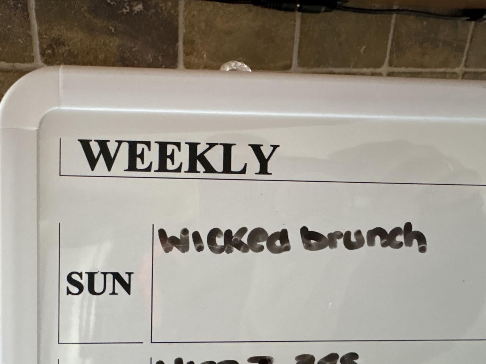Weekly Whiteboard Calendar for Wall, Small 11