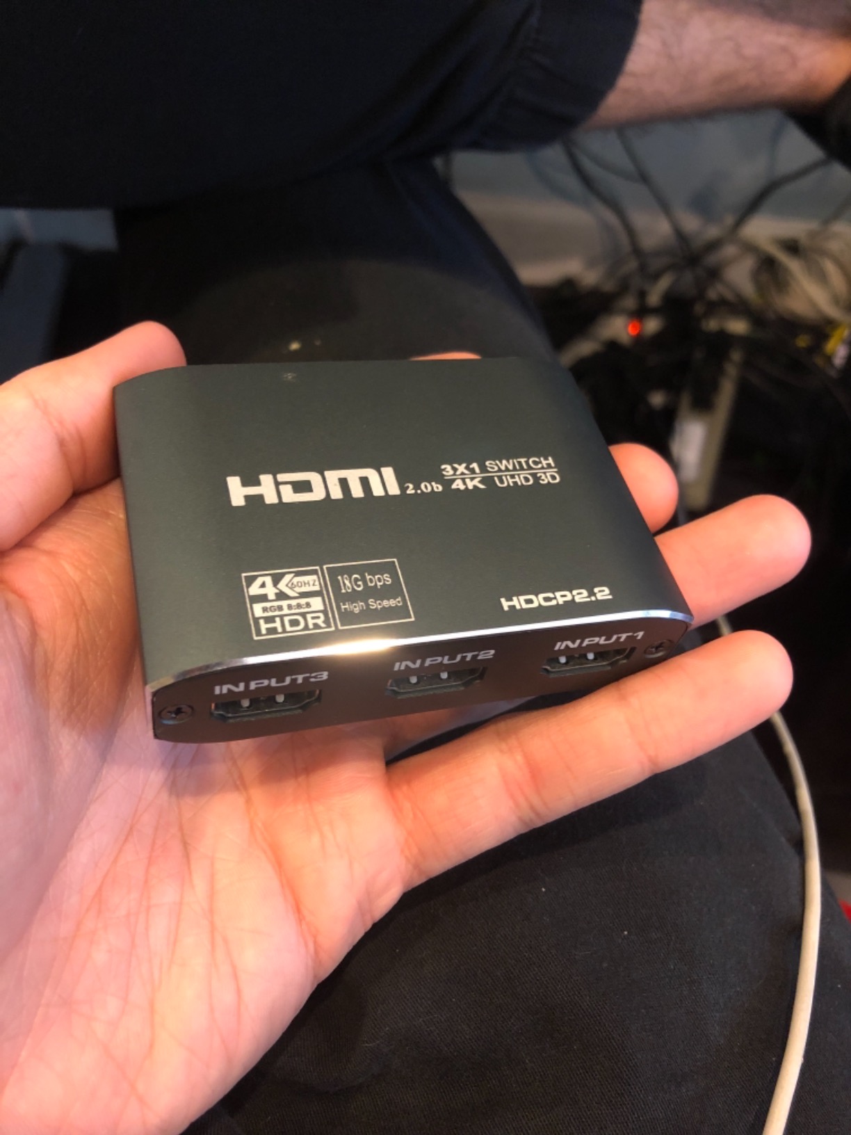 【4K@120Hz】 avedio Links HDMI 2.1 Switch 4K 120Hz, Aluminum Alloy 8K@60Hz HDMI Switch 3 in 1 Out, 3x1 HDMI Switcher Selector, Ultra HD, 4k Hdmi Selector Switcher for Game Consoles, Fire Stick customer photo 2
