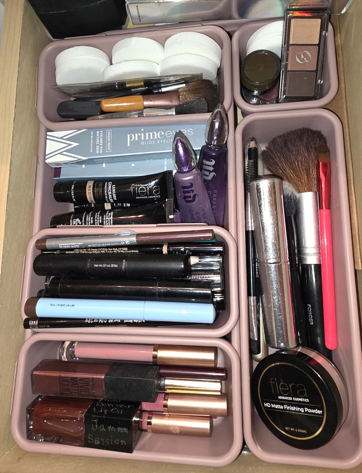 A-LuGei Drawer Organizer, 5 Size Makeup organizer, Holds 177 Items Bathroom Organizers and Storage, Organization and Storage, Desk Drawer Organizer for Bathroom Vanity (Military Grade) customer photo 2