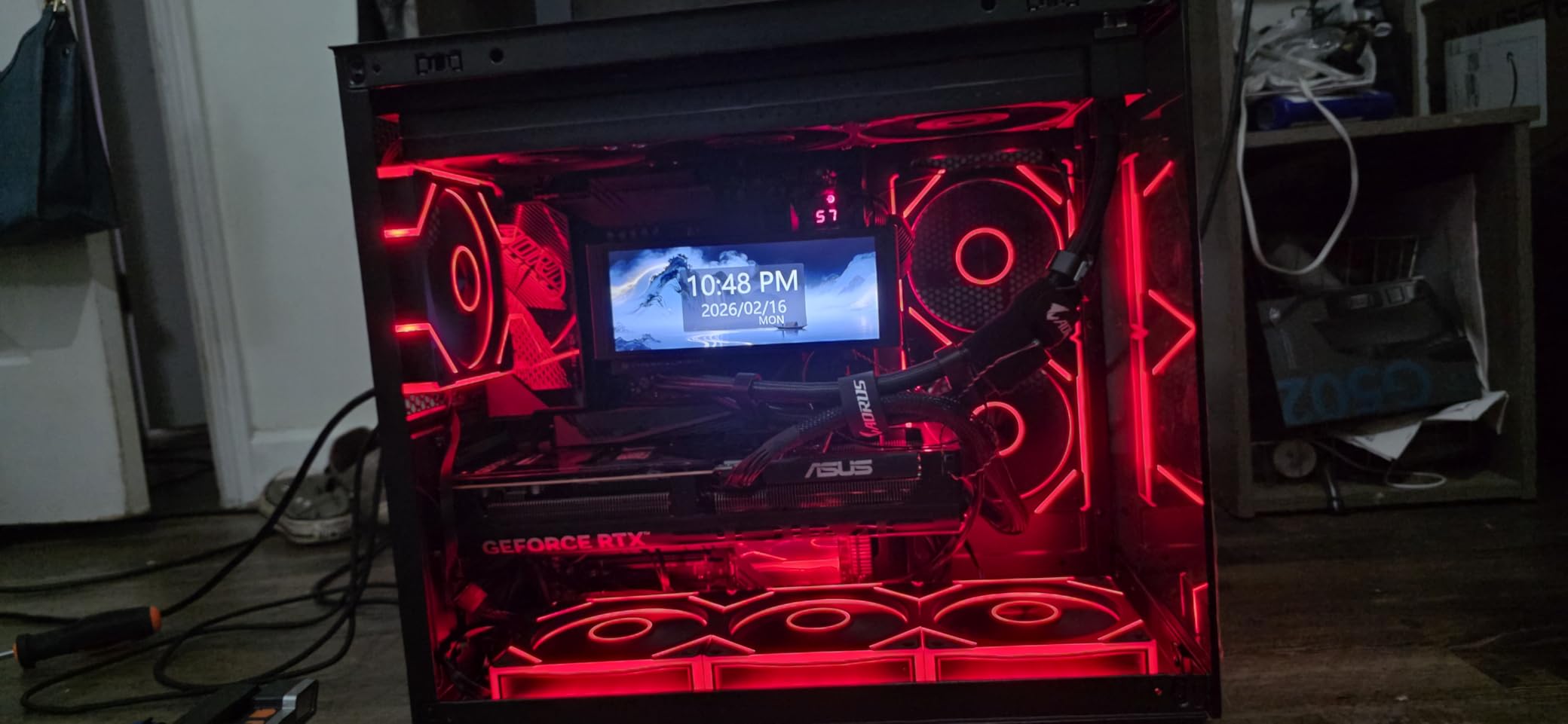Thermalright Trofeo Vision 360 ARGB Black CPU AIO Cooler,6.86-inch LCD Long Screen High-Performance 360mm Water-Cooled Radiator,IPS LCD Screen with 1280x480 Resolution,for AM4/AM5,Intel LGA1851/1700 customer photo 1