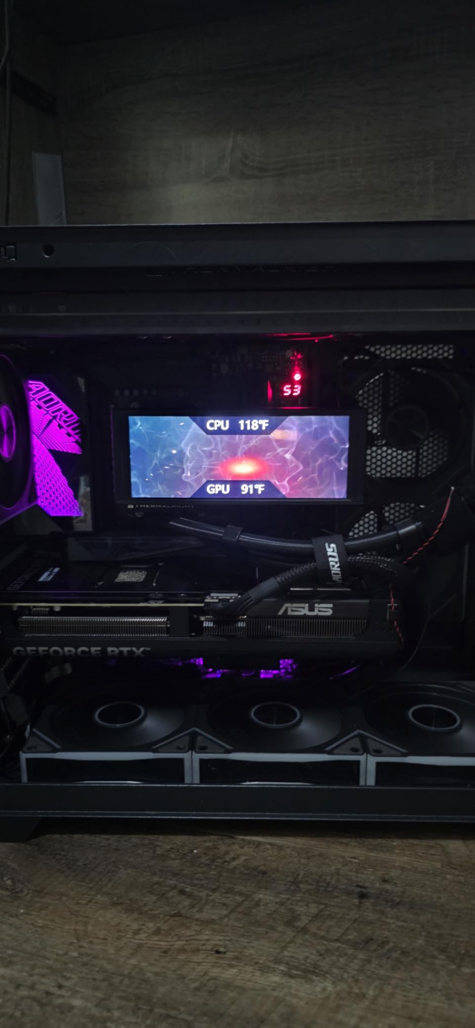 Thermalright Trofeo Vision 360 ARGB Black CPU AIO Cooler,6.86-inch LCD Long Screen High-Performance 360mm Water-Cooled Radiator,IPS LCD Screen with 1280x480 Resolution,for AM4/AM5,Intel LGA1851/1700 customer photo 2
