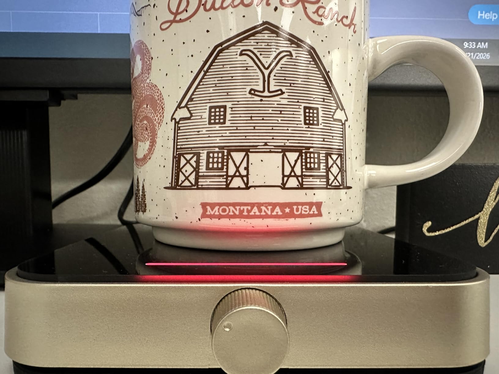 Maestri House Mug Warmer, Electric Coffee Cup Warmer for Desk with 3-Temp Settings,Auto Shut Off, Constant Temperature Heating for Beverage, Milk, Tea and Hot Chocolate at Home & Office (Black) customer photo 2