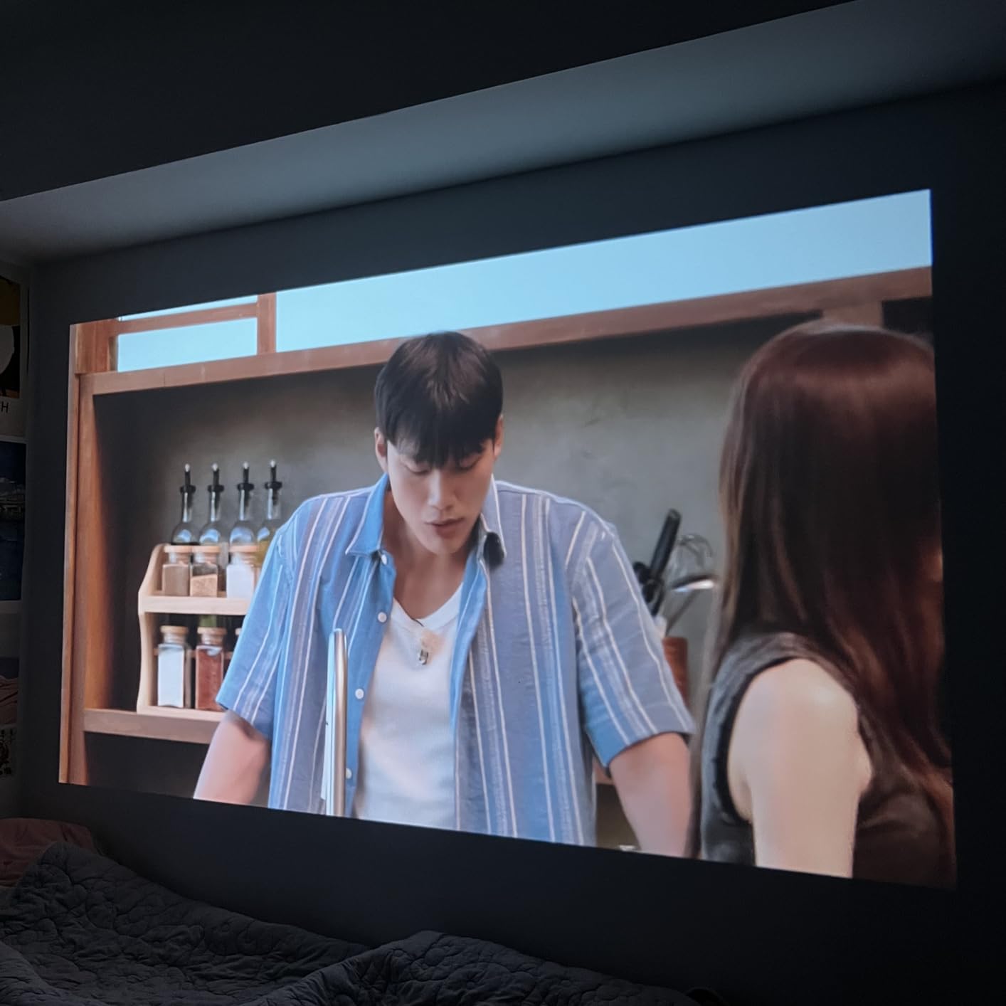 HAPPRUN 4K Full HD Home Theater - 1500 ANSI Official Licensed Google TV Smart Projector with Auto Focus, Dolby Sound, Wi-Fi Bluetooth, Built-in Apps, Compatible with Phone & PC, Indoor & Outdoor Use customer photo 2