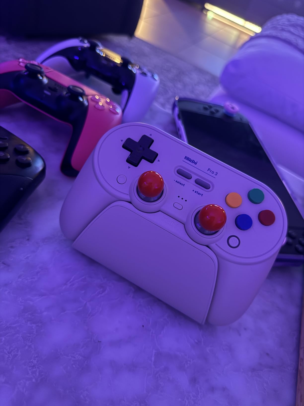 8BitDo Pro 3 Bluetooth Controller for Switch/Switch 2 - TMR Joysticks, Swappable ABXY Buttons, Pro Back Buttons, Charging Dock, Hall Effect Triggers, for Windows, Apple, SteamOS, Android - G Classic customer photo 2
