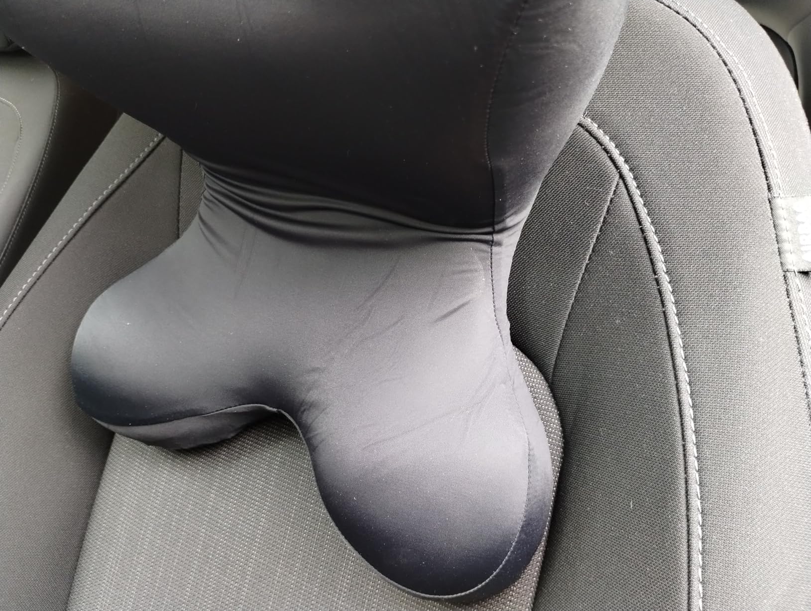 Car Headrest Pillow,Neck Support for Office Chair,100% Memory Foam Car Neck Pillow - Ergonomic Neck Support with Adjustable Double Strap, Breathable Comfort for Car, Gaming & Office Chairs customer photo 2