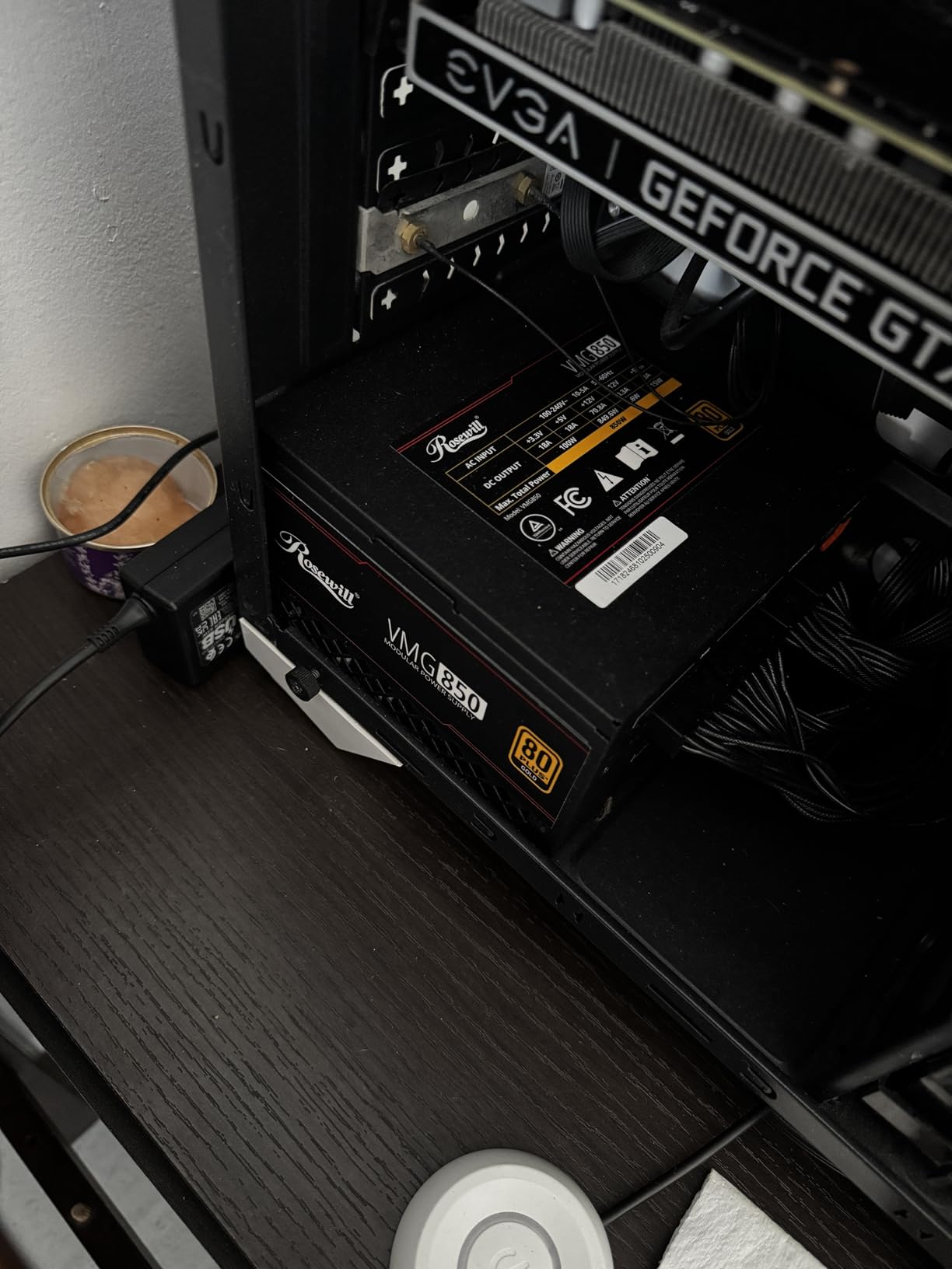 Rosewill VMG 850W 80+ Gold, ATX 3.0 & 3.1 Compatible, Full Modular Low-Noise Power Supply, PCIe 5.1 12V-2x6 Connector, 100% Japanese Electrolytic Capacitor, 120mm FDB Silent Fan - 5 Year Warranty customer photo 1
