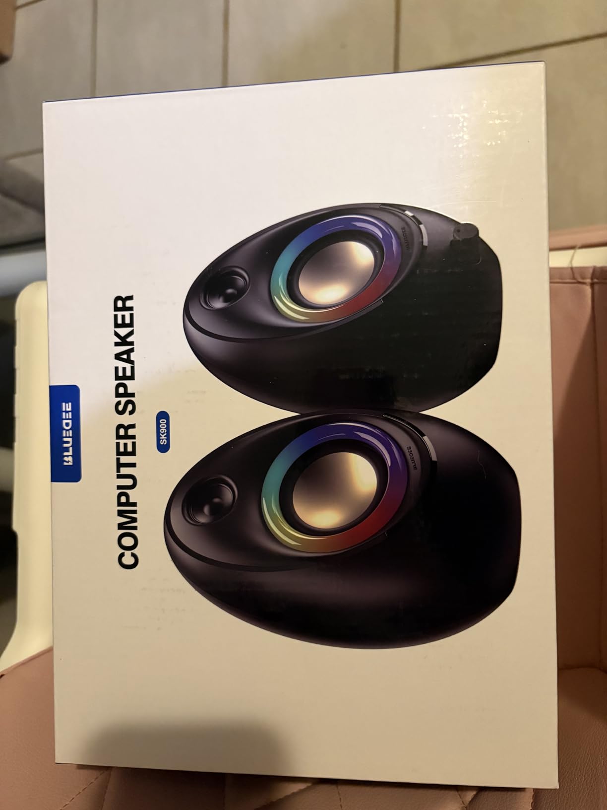 Bluedee Computer Speakers for Desktop PC, 20W Peak Power Bluetooth 5.4 USB/USB-C Powered PC Speakers with RGB Glow, Plug & Play Clear Stereo Sound with Enhanced Bass for Desktop, Laptop & Home Office customer photo 2