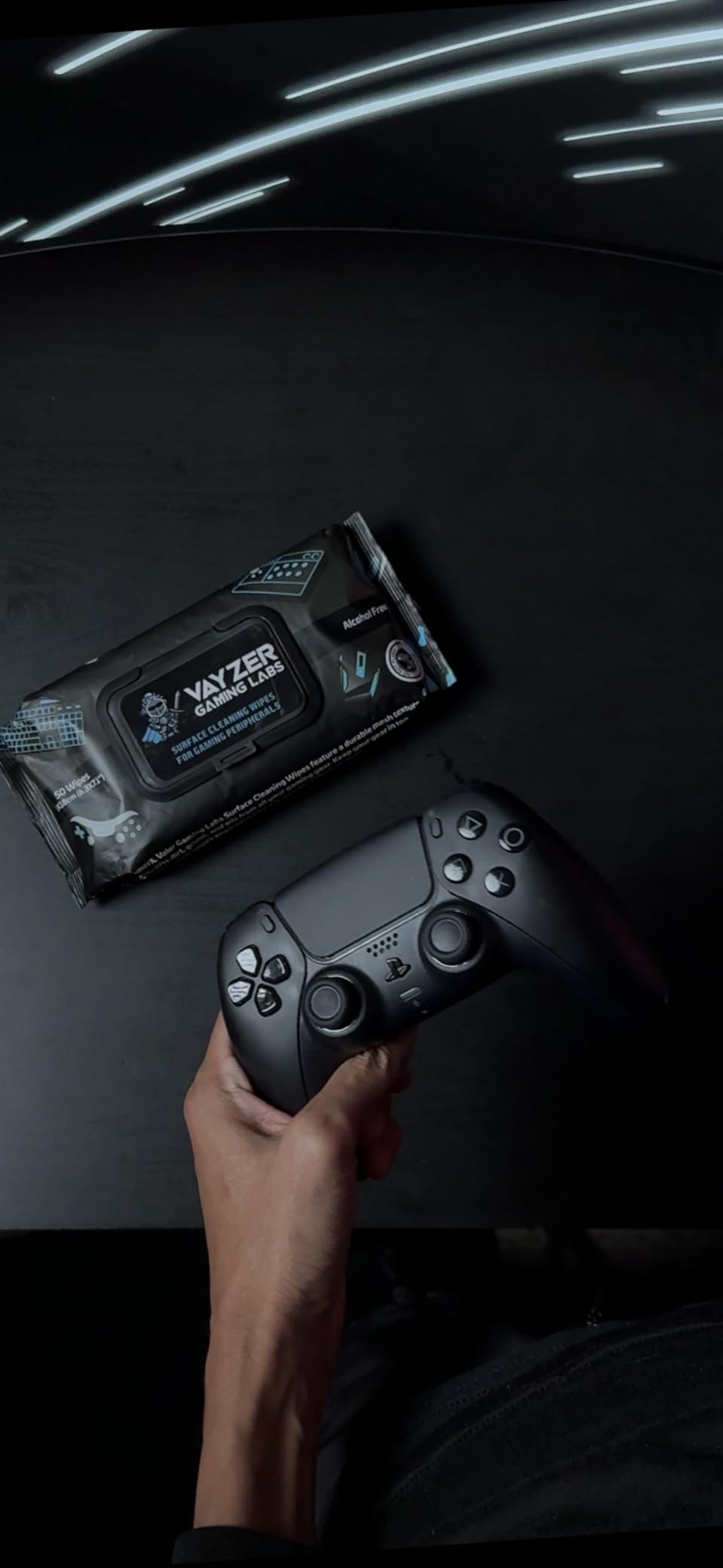 Gaming Peripheral Wipes, Keyboard Cleaner & Electronic Wipes, Safe for Controllers, Keyboards, Laptops, PCs & Mice - Alcohol-Free, Unscented, Paraben-Free, Cleaning Wipes - 50 Pack customer photo 1