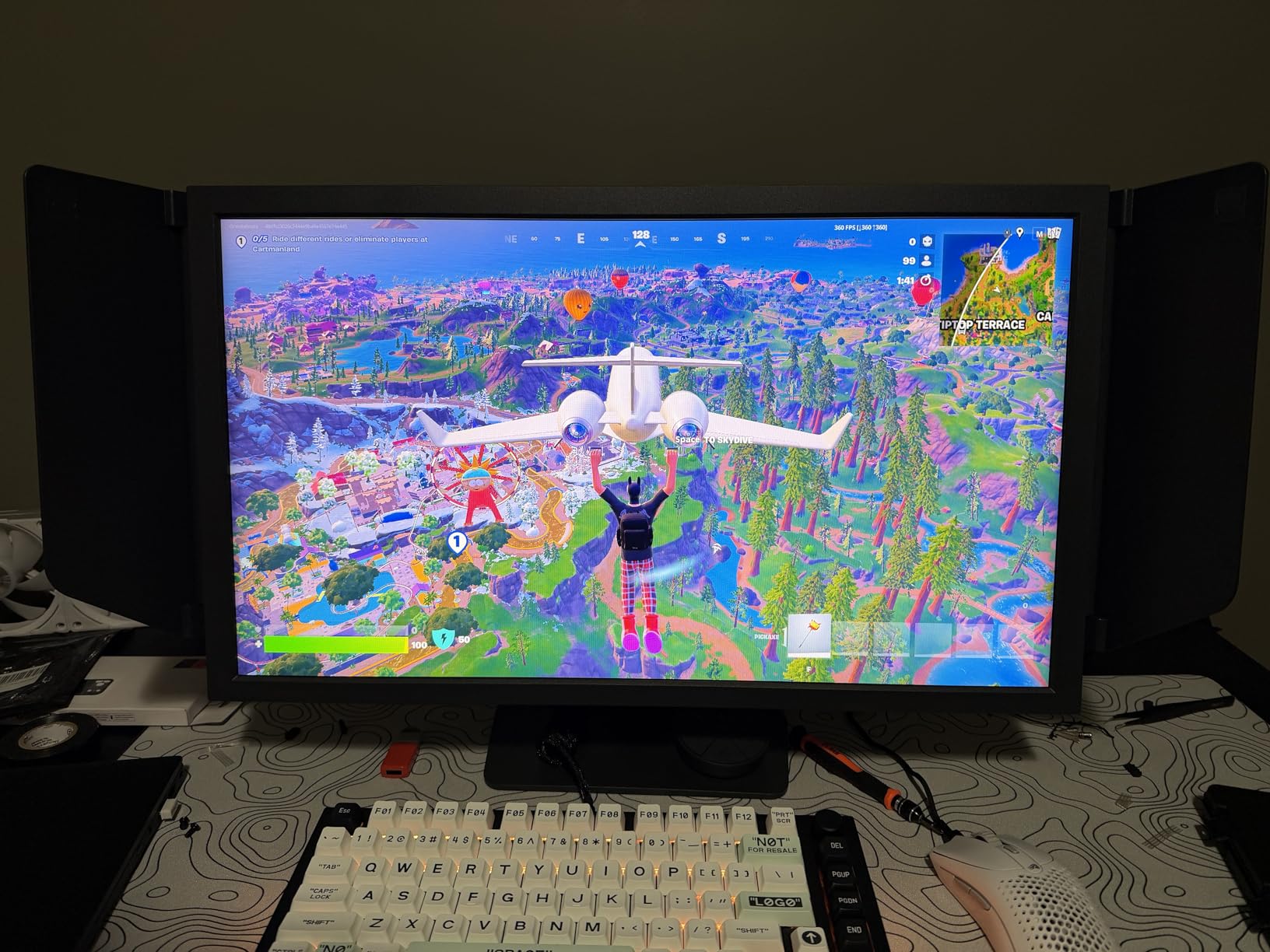 BenQ Zowie XL2540X+ 24.1 New Fast TN 280Hz Gaming Monitor, 1080p, Auto Game Mode by XL Setting to Share, Height Adjustment Powered by Industrial-Grade Bearing Design, S Switch, Shielding Hood customer photo 2