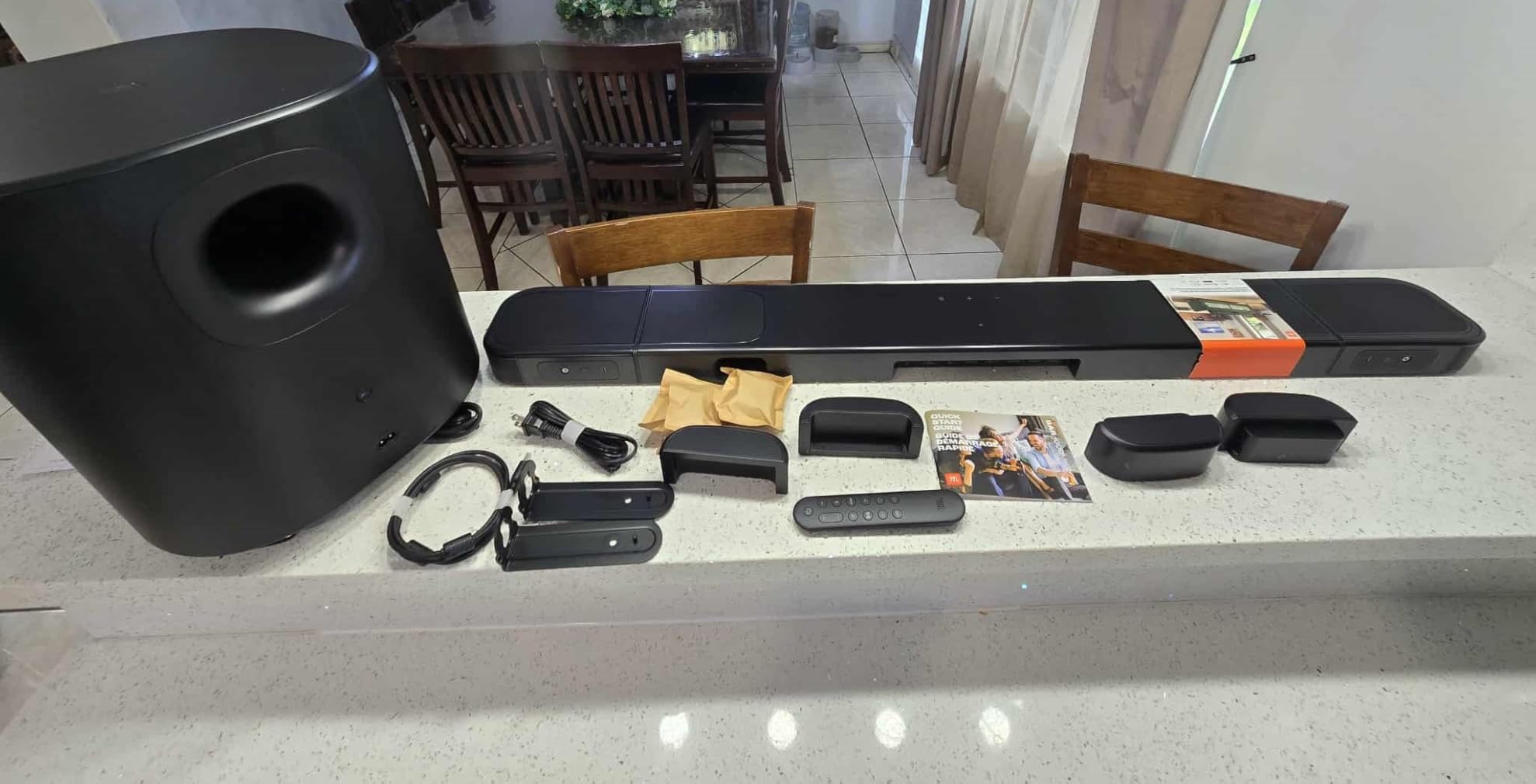 JBL Bar 1000MK2-7.1.4 Channel soundbar System with Detachable Surround Speakers, MultiBeam 3.0, Dolby Atmos and DTS:X, 480W RMS with 10