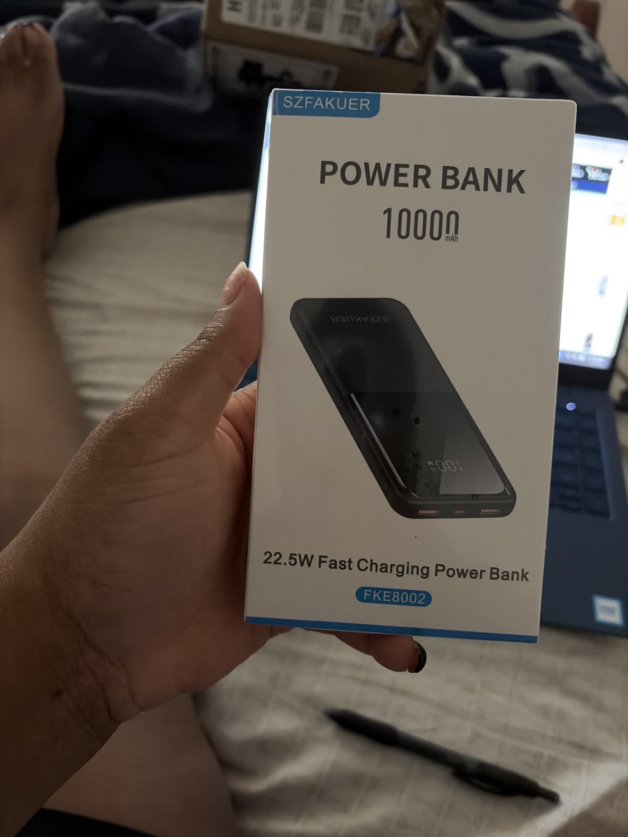 Portable Charger, Slim 10000mAh Power Bank, 22.5W USB-C Fast Charging Battery Pack Compatible with iPhone 17/16/15/14/13/12 Pro Samsung Galaxy, iPad, AirPods, Android Tablets (White) customer photo 2