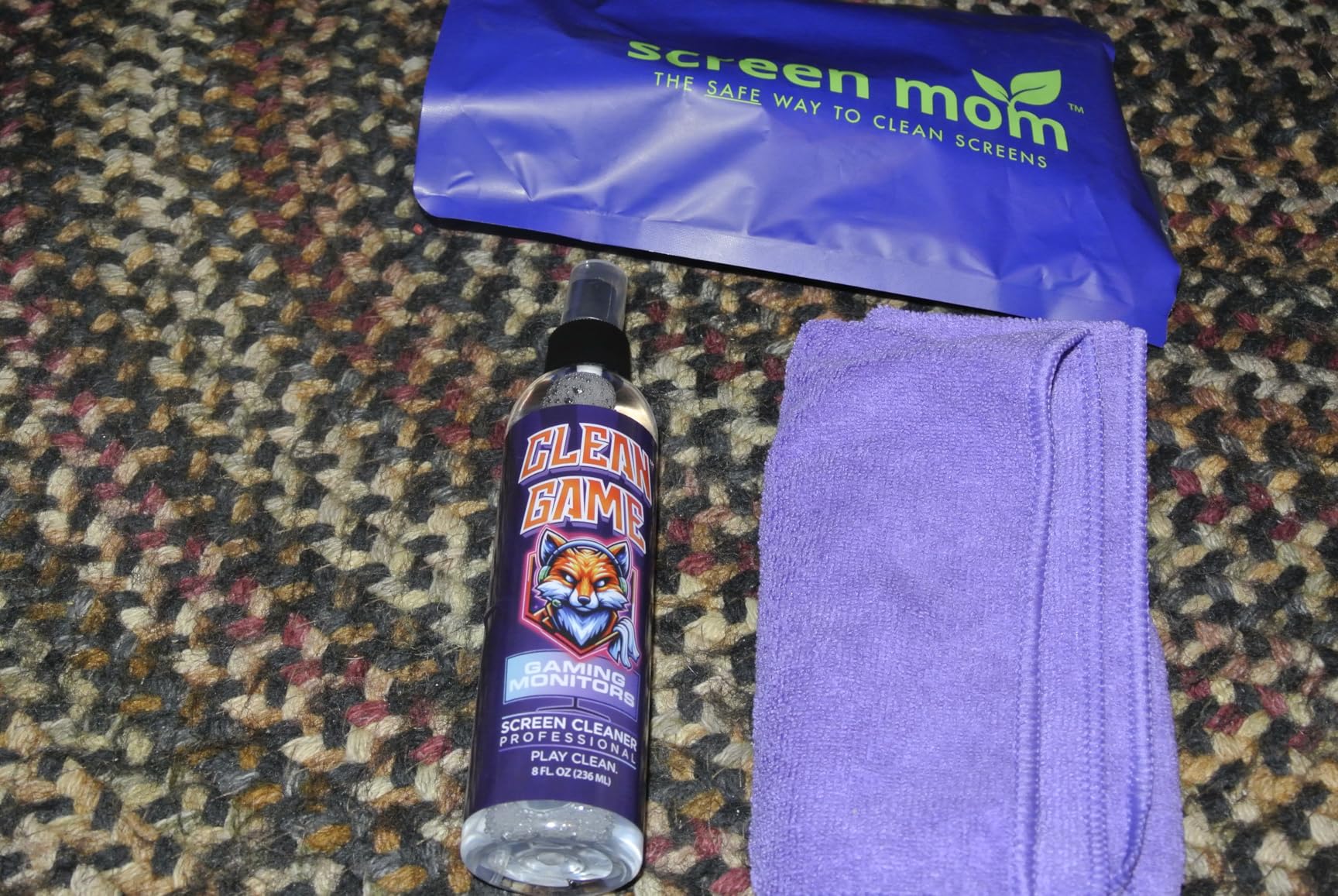 Clean Game Monitor Cleaner Spray & Microfiber Cloth 8oz, Streak-Free Computer Screen Cleaner Spray and Wipe for Gaming, Computer, Phone, iPad, MacBook Laptop Cleaning Kit Electronic Screen Cleaners customer photo 2