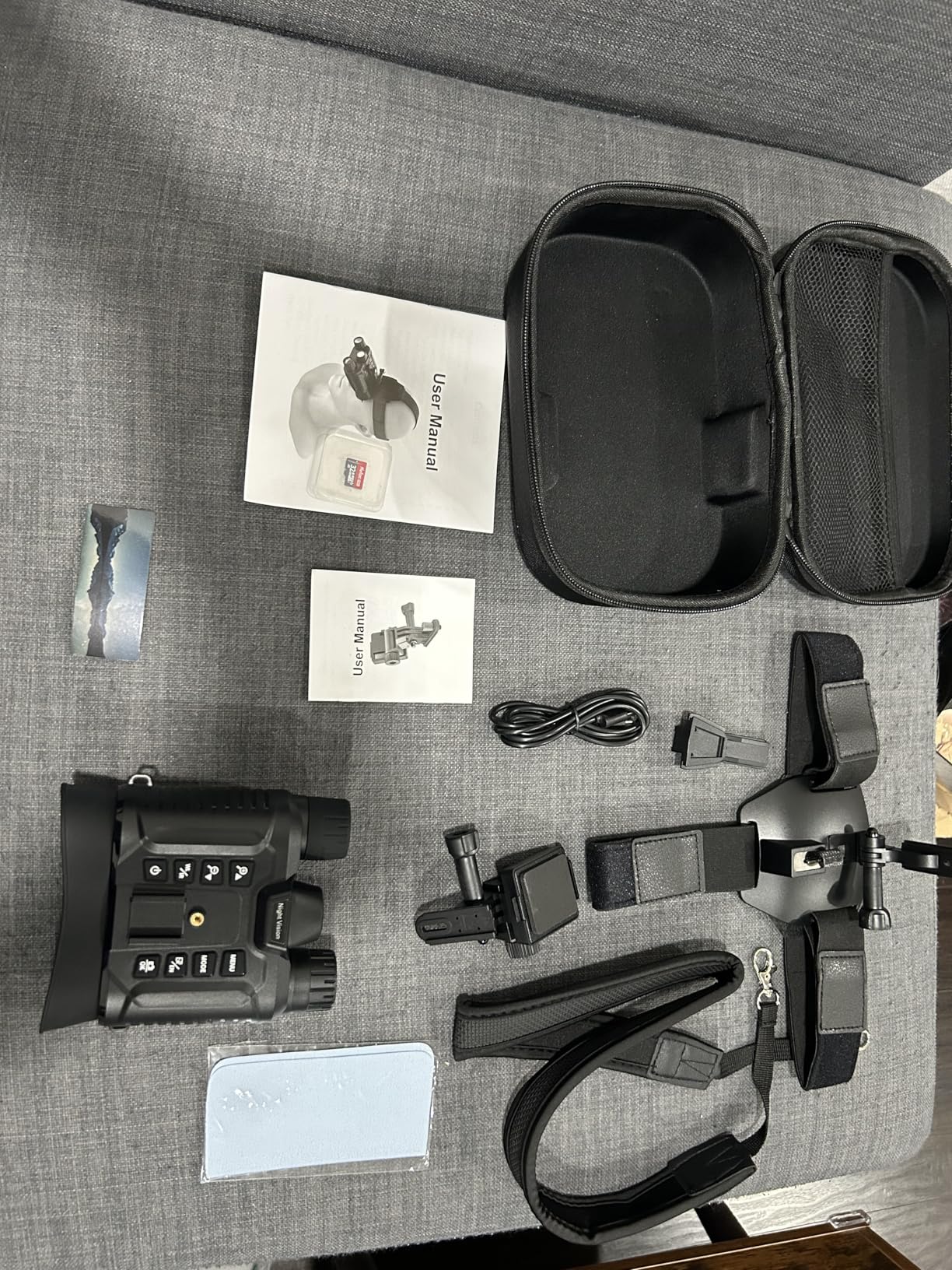 Dsoon Night Vision Goggles, Upgraded Rechargeable Head-Mounted Night Vision Binoculars with Infrared, Hands Free, Tactical Flashlight, 1312FT, 8X Digital Zoom customer photo 1