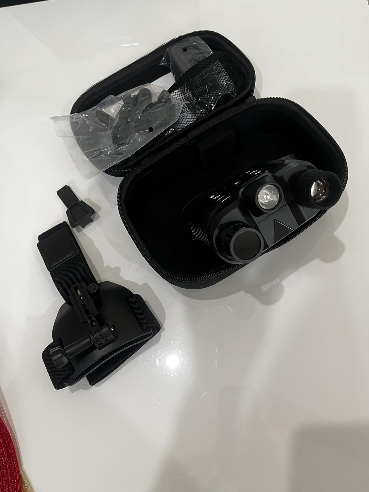 Dsoon Night Vision Goggles, Upgraded Rechargeable Head-Mounted Night Vision Binoculars with Infrared, Hands Free, Tactical Flashlight, 1312FT, 8X Digital Zoom customer photo 2