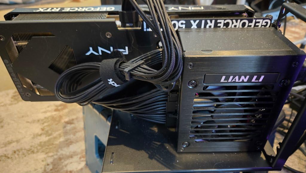 Lian Li SP V2 750 Watt SFX Form Factor Power Supply with Native 12V-2x6 Cable - Low Noise - 80+ Gold Efficiency - ATX 3.1 & PCIe 5.0 Compliant - 92mm FDB Fan - 10-Year Warranty - Black (SP750G.B) customer photo 1