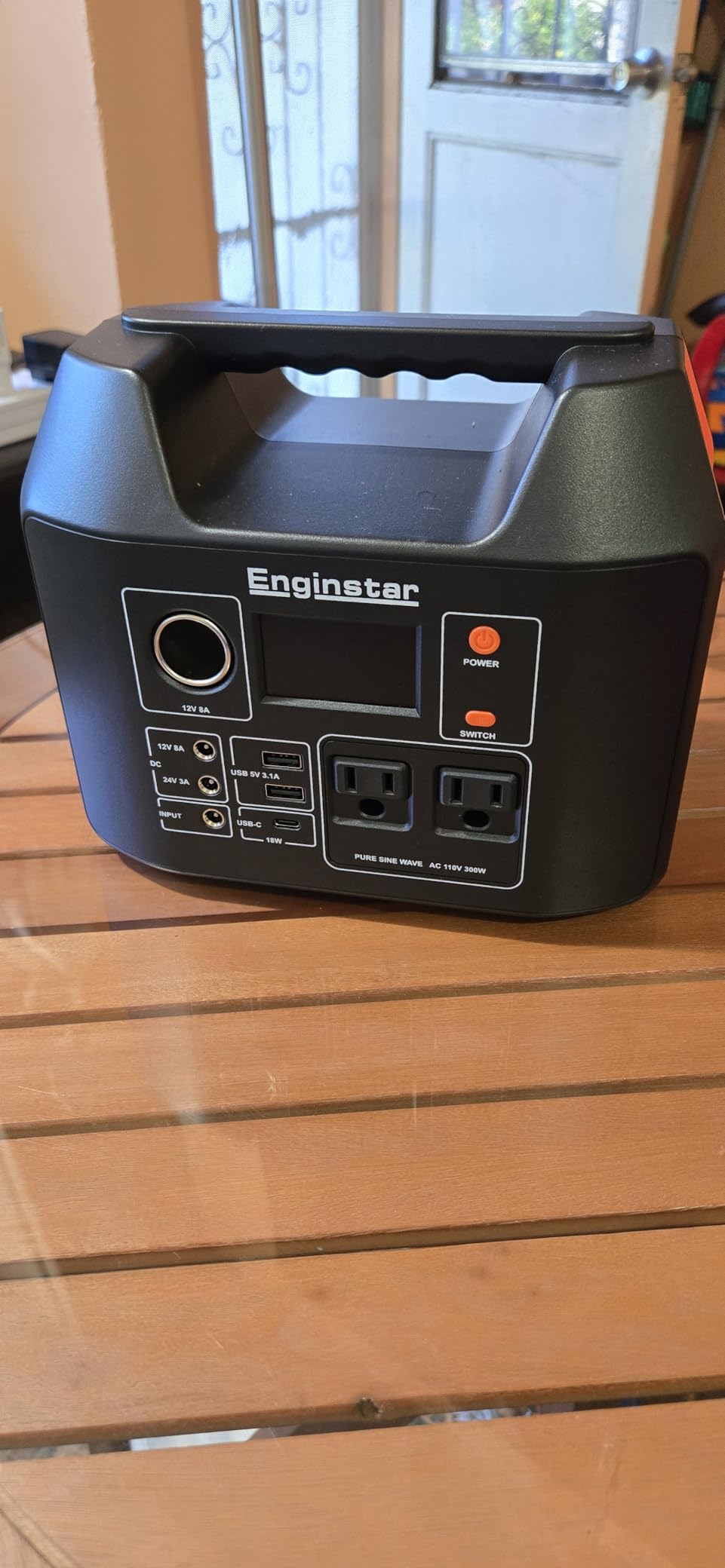 EnginStar Portable Power Station 300W 296Wh Battery Bank with 110V Pure Sine Wave AC Outlet for Outdoors Camping customer photo 1
