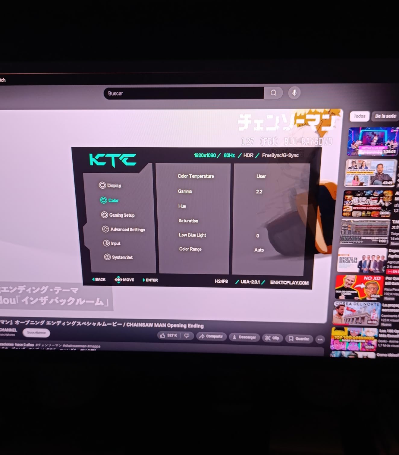 KTC 24.5 Inch 300Hz Gaming Monitor, FHD 1080P 240Hz Fast IPS Monitor, HDR, FreeSync, DisplayPort x1 HDMI x2, 119% sRGB, Height/Pivot/Tilt Adjustment, VESA Support, H25Y7 customer photo 2