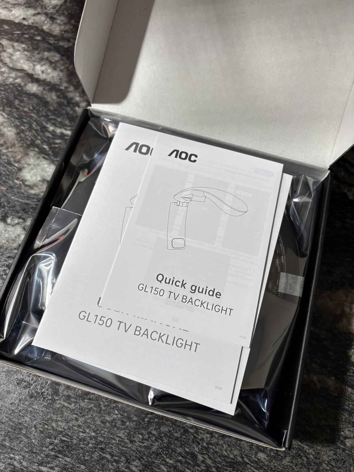AOC TV LED Backlight, TV Lights That Change with TVs for 55-65 inch Screen, RGB Strip Lighting with Sensor, Syncs Behind The Monitor, Smart App Control, Movie Game Music & DIY Mode, 14.8FT customer photo 1