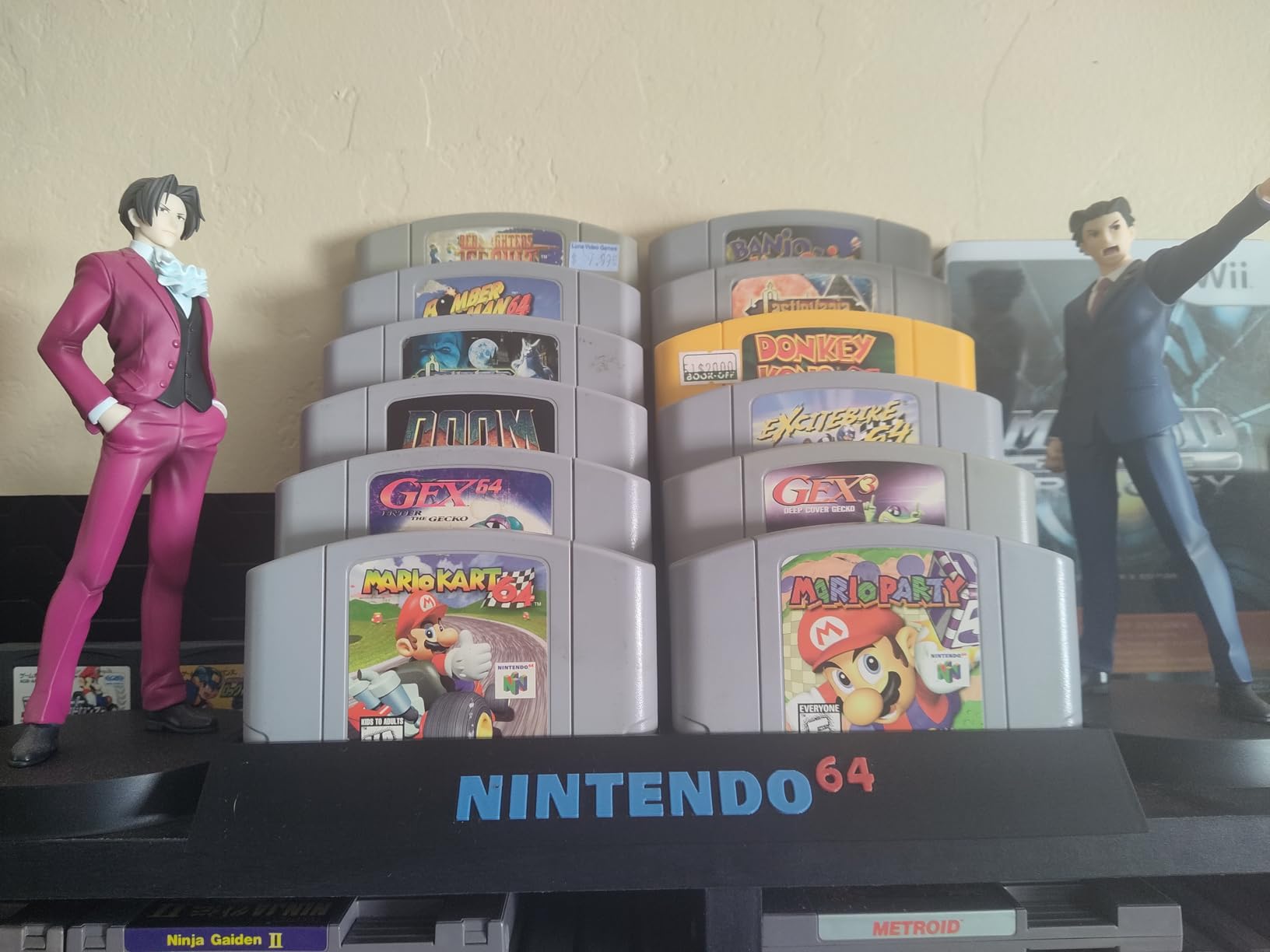 N64 Game Storage Display Stand, 12 Cartridge Holder 3d printed customer photo 1