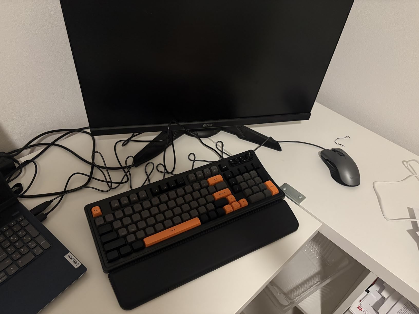 SABLUTE Gaming Keyboard and Mouse, Quiet Membrane Keyboard with RGB Backlit Mechanical Feel, PC Gaming Keyboards Multimedia Knob, Anti-Ghosting, Ergonomic Wrist Rest & 3200 DPI Mouse for Gamer/Office customer photo 2