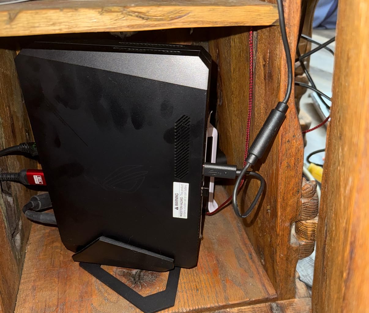 ROG NUC (2025) Gaming Mini PC with Intel Core Ultra 7 (Series 2) ARL-HX CPU, NVIDIA GeForce RTX 5060 Mobile GPU, 32GB DDR5 RAM, 1TB NVMe SSD, Thunderbolt 4, Triple-Fan Cooling, and ARGB Lighting customer photo 1