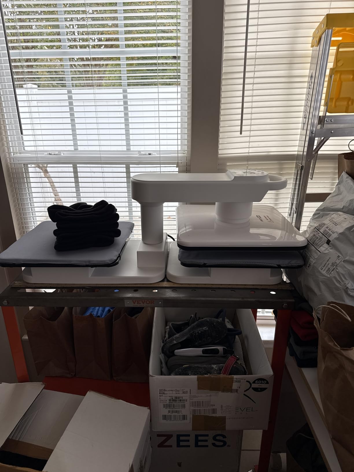 AKEYDIY 15x15 Heat Press, Dual Auto Heat Press Machine for T-Shirts, 360° Swing Away Heat Press with Auto Press Release for Sublimation Pillows, Canvas Bags, Puzzles, Coasters (15x15 White) customer photo 1