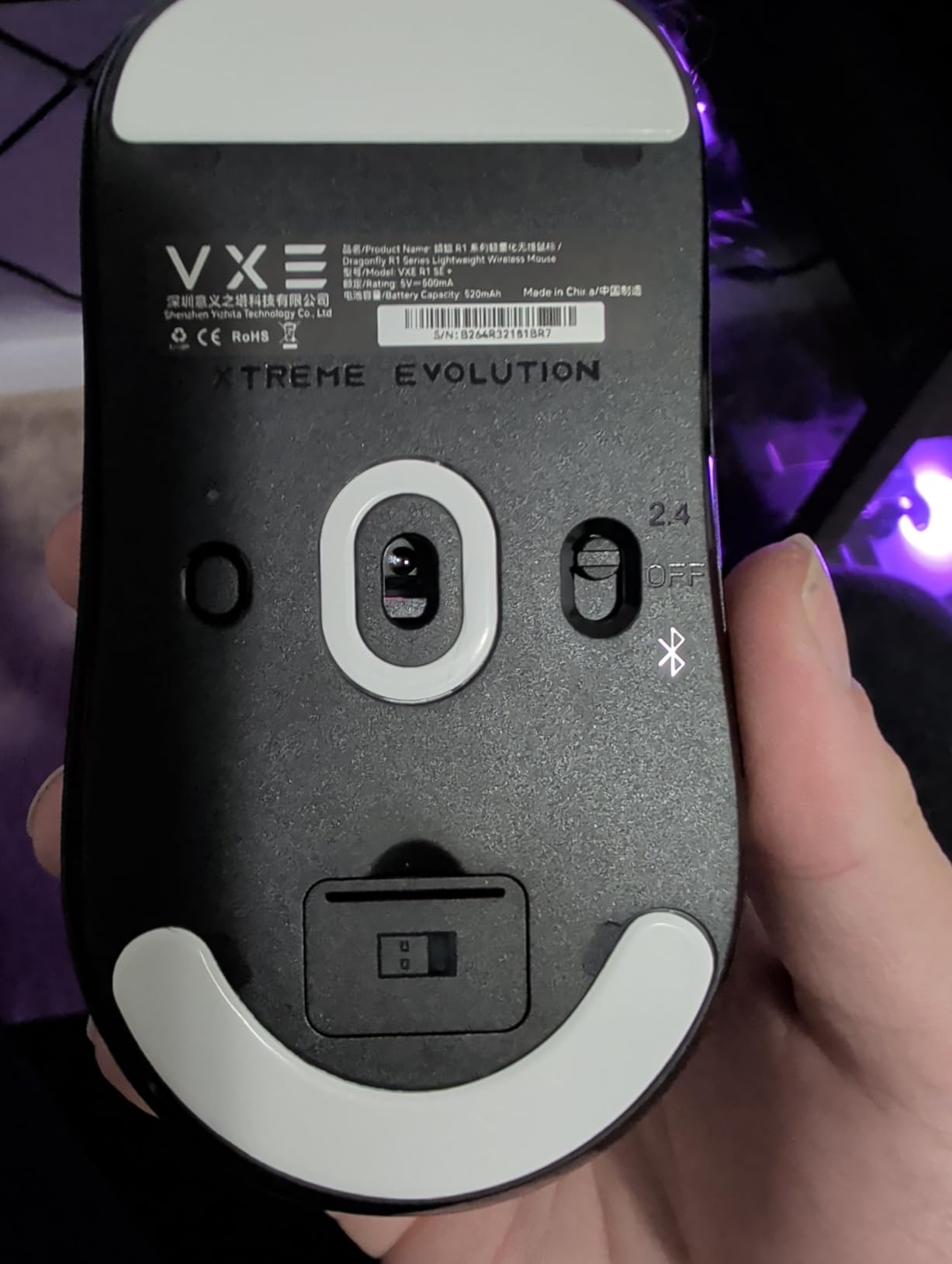 ATK VXE Dragonfly R1 SE+ Wireless Gaming Mouse, 55g Lightweight, PAW3395 SE Sensor, Adjustable DPI, 2k Polling, 70 Hr Battery Life, Tri-Mode 2.4G/Bluetooth/Wired customer photo 1
