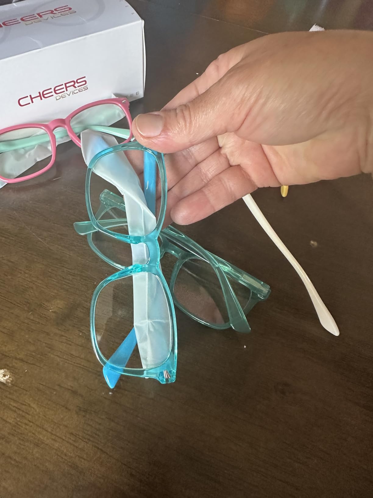 CHEERS DEVICES Blue Light Blocking Glasses for Kids Boys Girls Teens - Computer Glasses with Unbreakable Frame and Anti-Glare customer photo 2