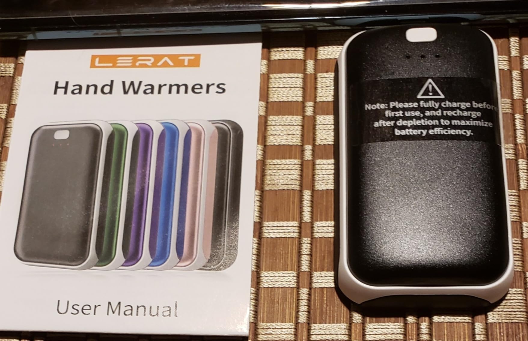 Lerat Hand Warmers Rechargeable 2 Pack, Portable Electric Hand Warmer Max 131°F, Reusable Slim Pocket Heater Handwarmers customer photo 2