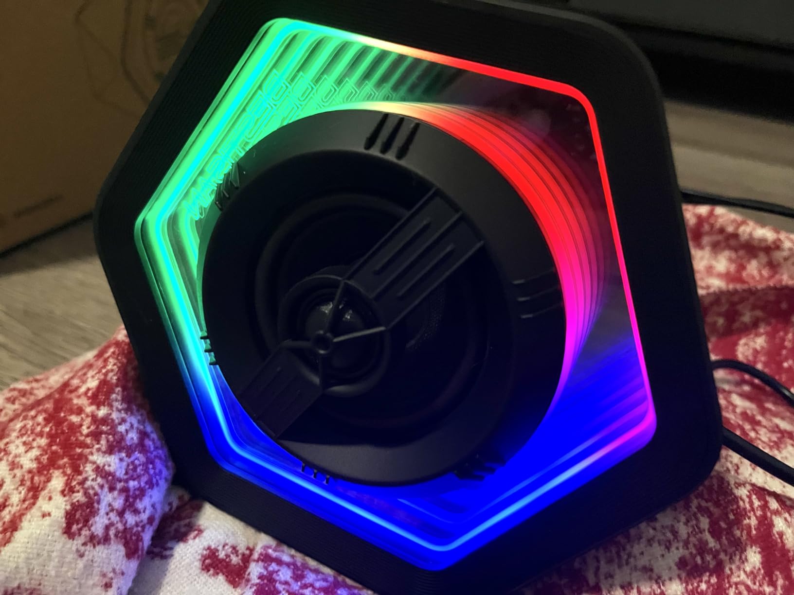 BESTISAN Computer Gaming Speakers with 8 RGB Modes, Compact Design, DC Powered Desktop Speaker with 3 EQ Modes, 50W Active Speakers with Bluetooth 5.3, AUX in, Headphone, Type-C Port for PC/Laptop/TV customer photo 2