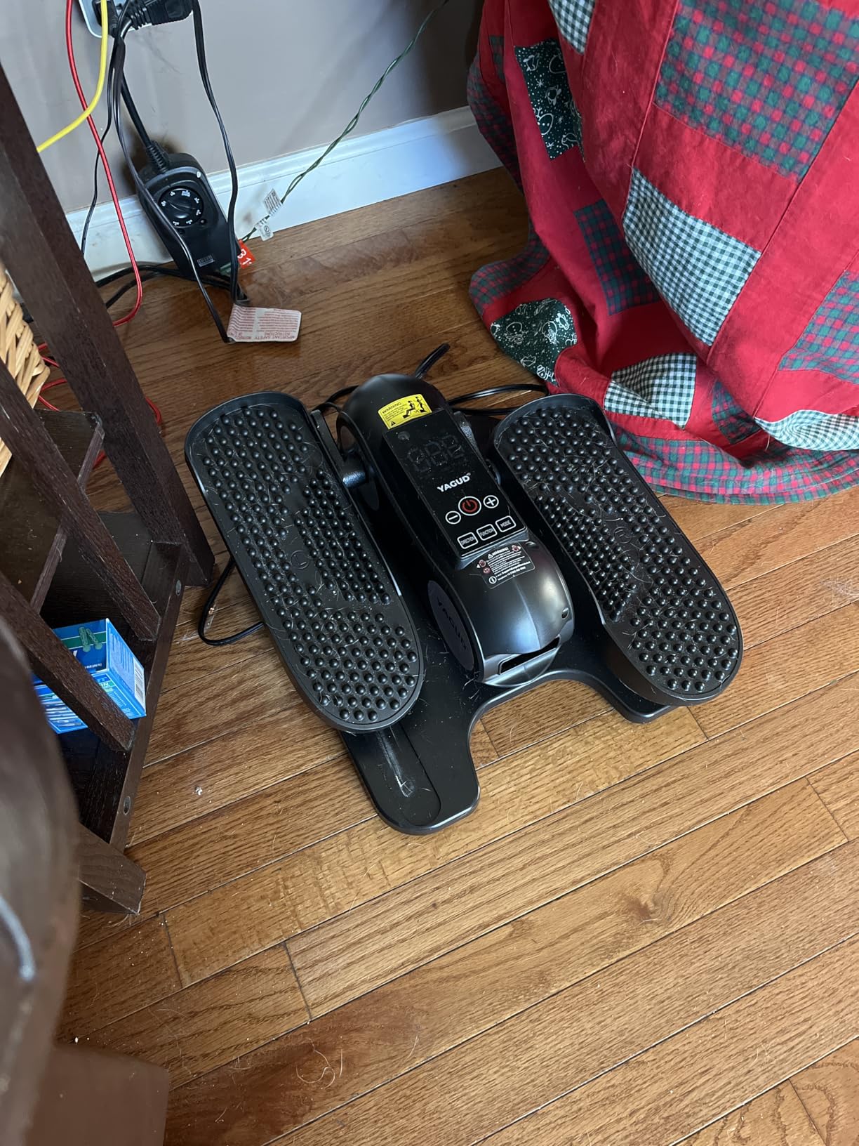 Under Desk Elliptical Machine, Elliptical Leg Exerciser with Remote Control, Portable Quiet Electric Seated Pedal and 12 Adjustable Speed customer photo 1