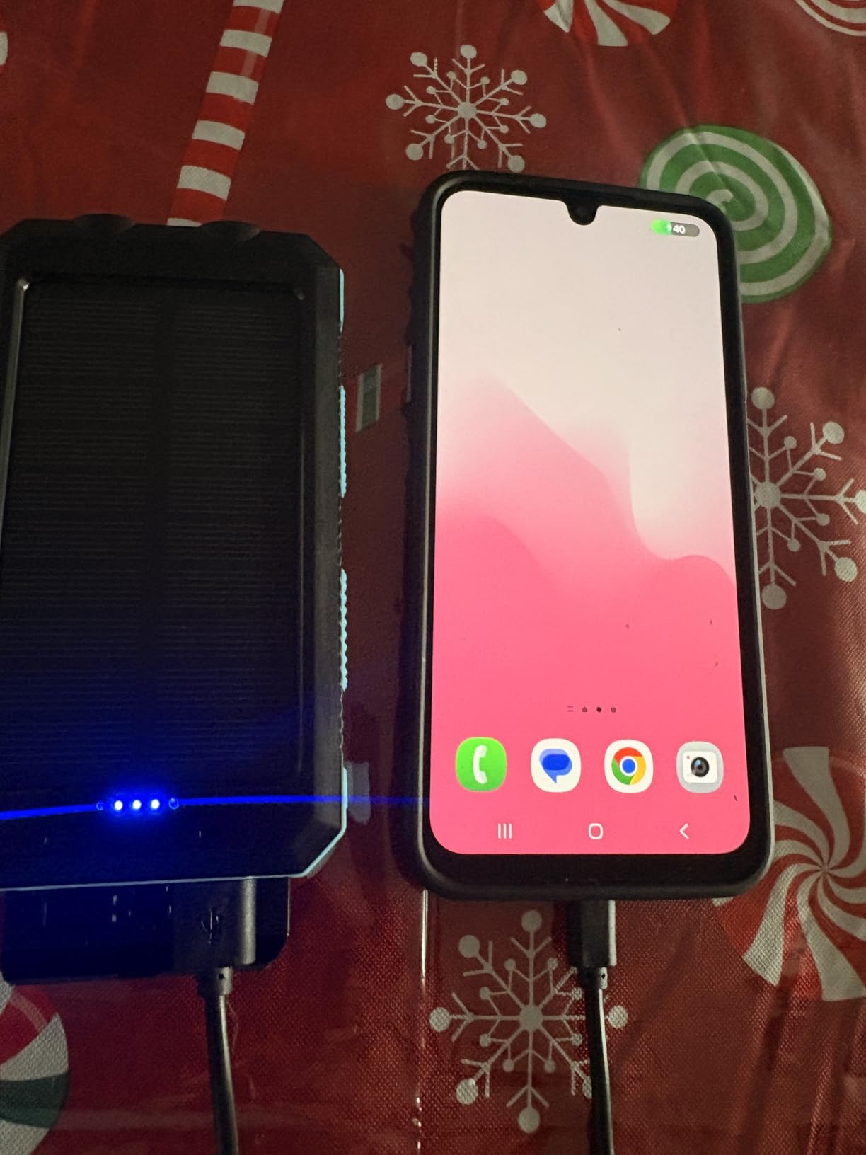 Solar Charger, 38800mAh Solar Power Bank, Waterproof External Backup Battery Power Pack with USB C Input/Output/LED Flashlights Compatible with iPhone, Samsung, iPad, Suitable for Outdoor, Camping customer photo 1