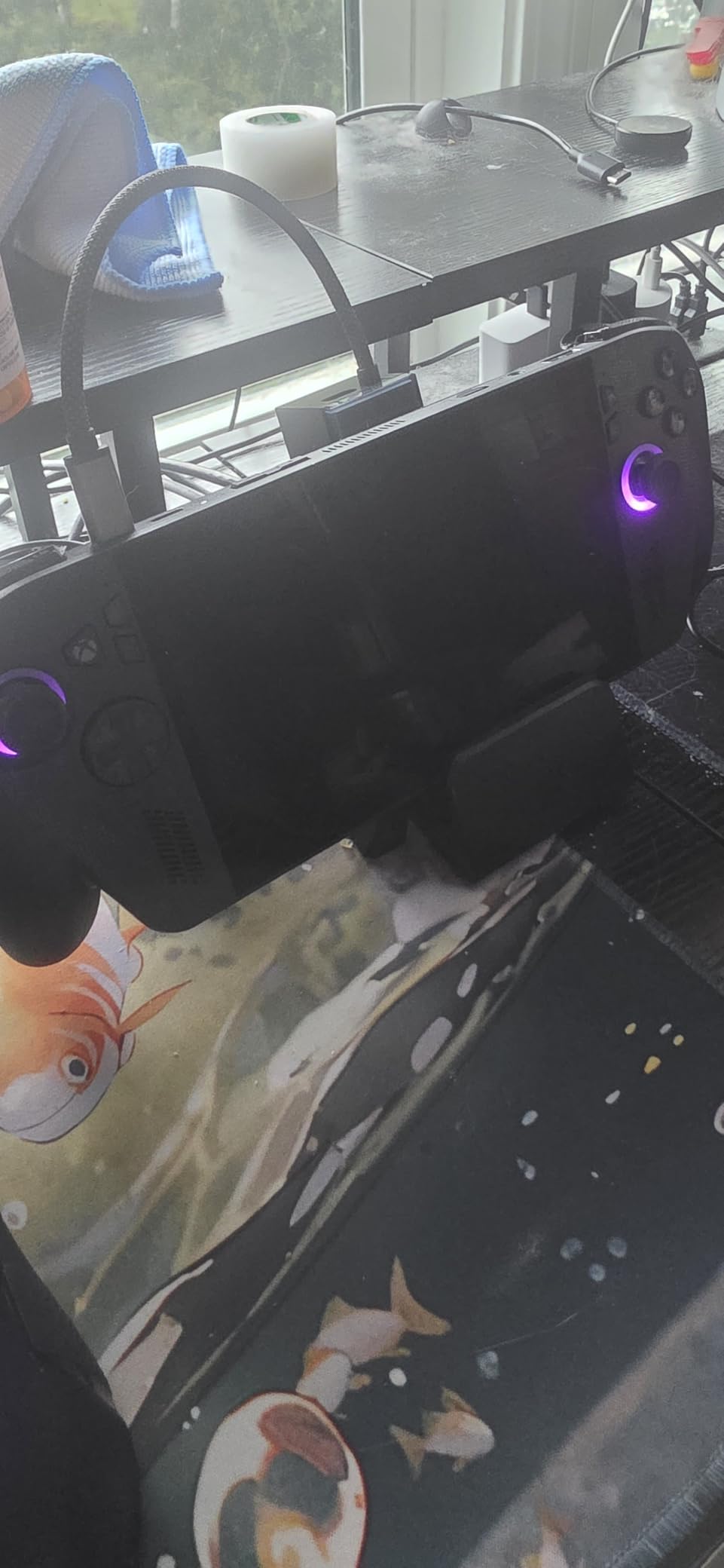 JSAUX Docking Station for ROG Ally X/ROG Ally/Steam Deck/Legion Go, 7-in-1 ROG Ally X Dock with RGB Cooling Fan, HDMI 4K@120Hz, Gigabit Ethernet, Dual USB & USB C 3.0, 100W PD Charging - HB0705 customer photo 1
